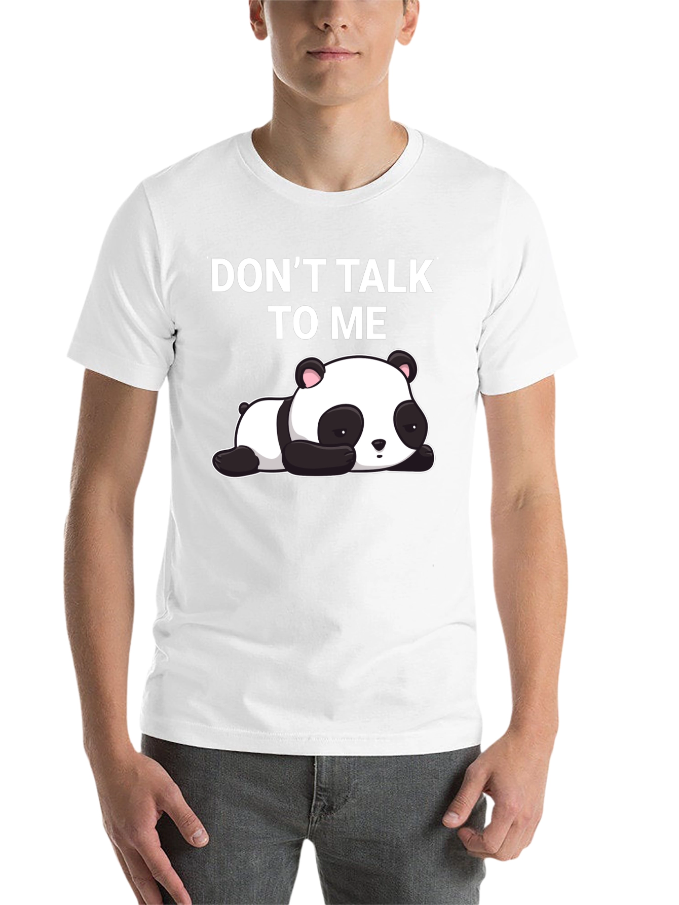 Black Don't Talk To Me Panda T-Shirt view 14