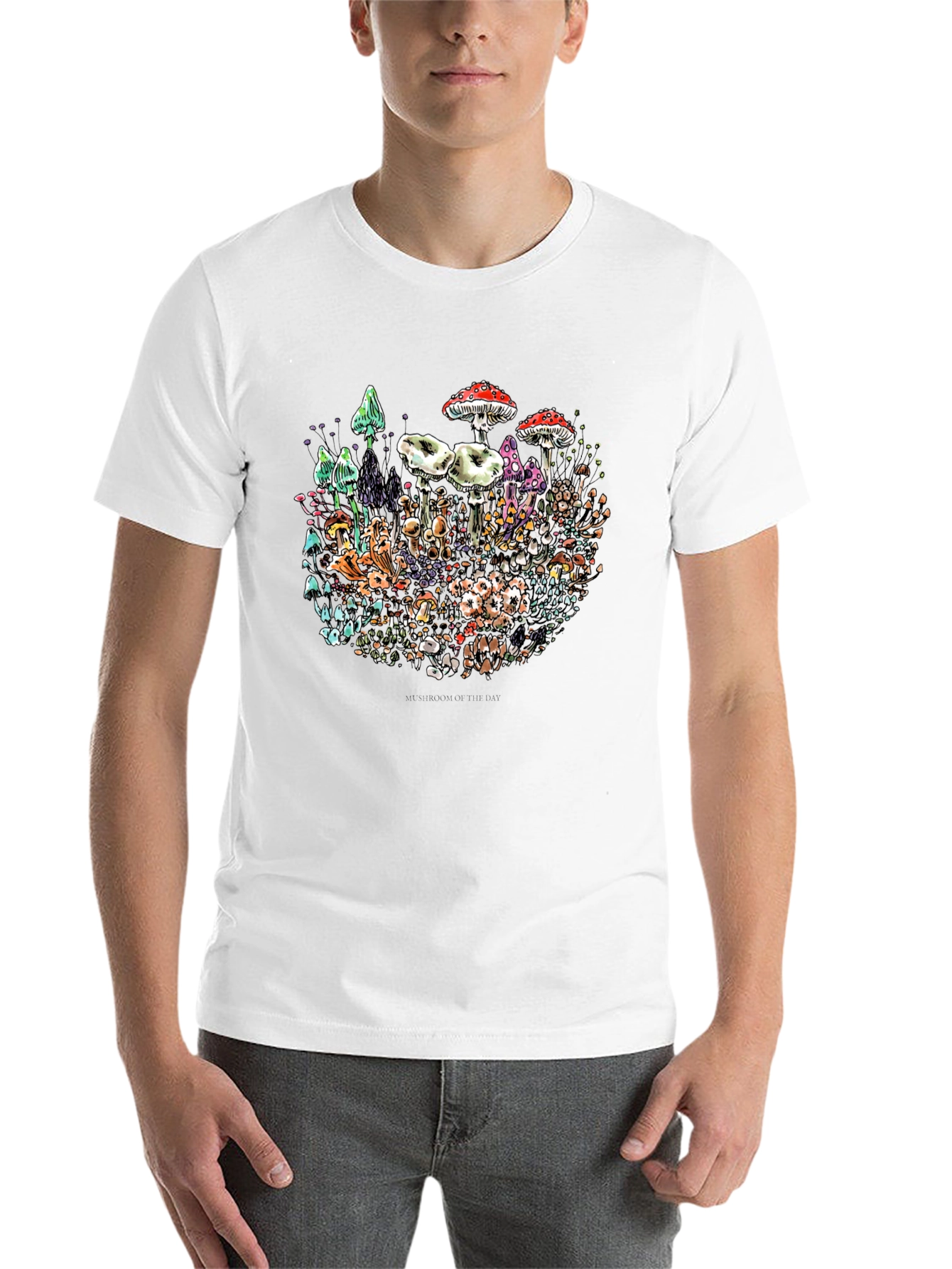 Black Mushroom Graphic T-Shirt view 14