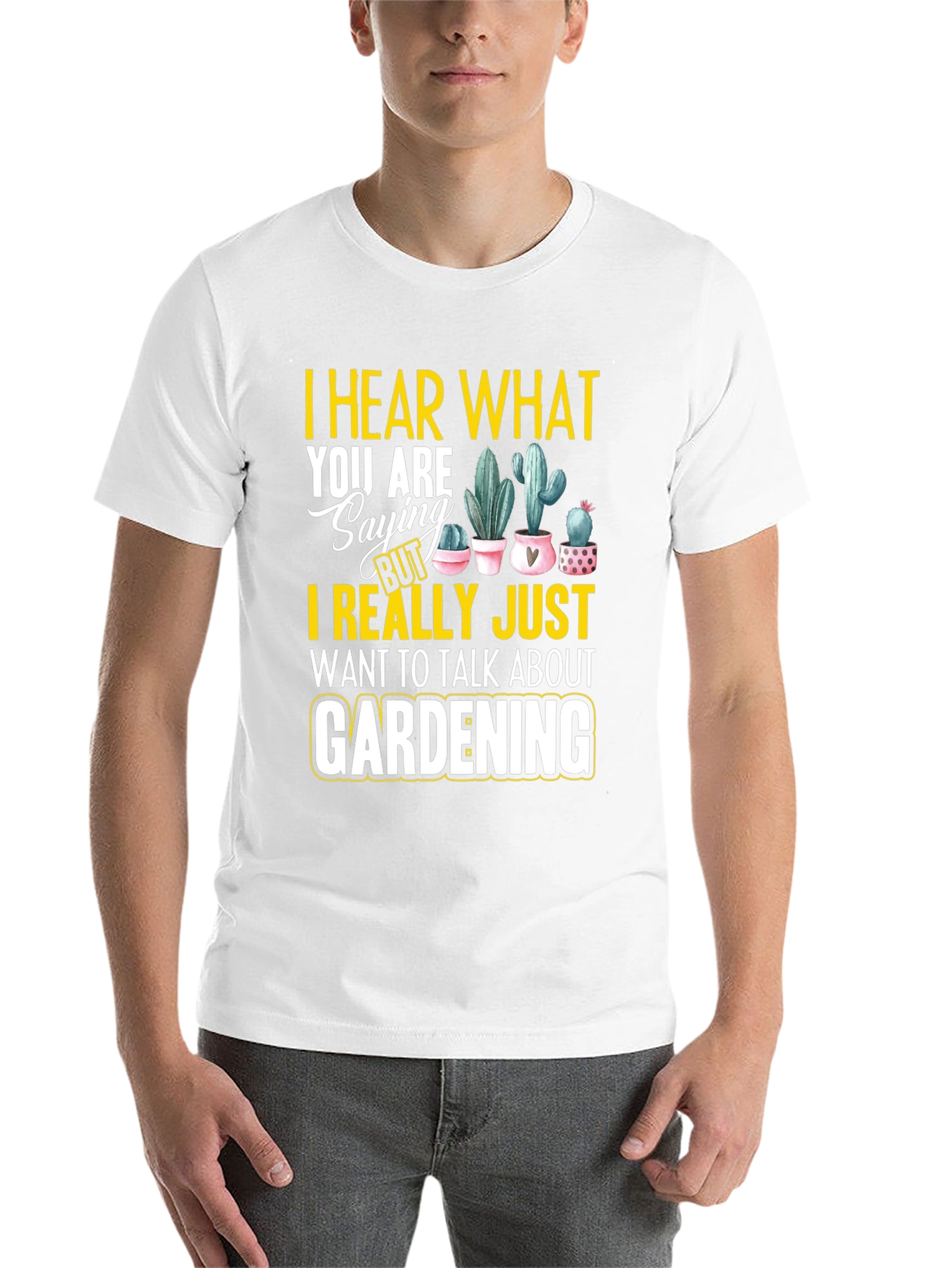 Black Gardening T-Shirt - I Hear What You are Saying view 14