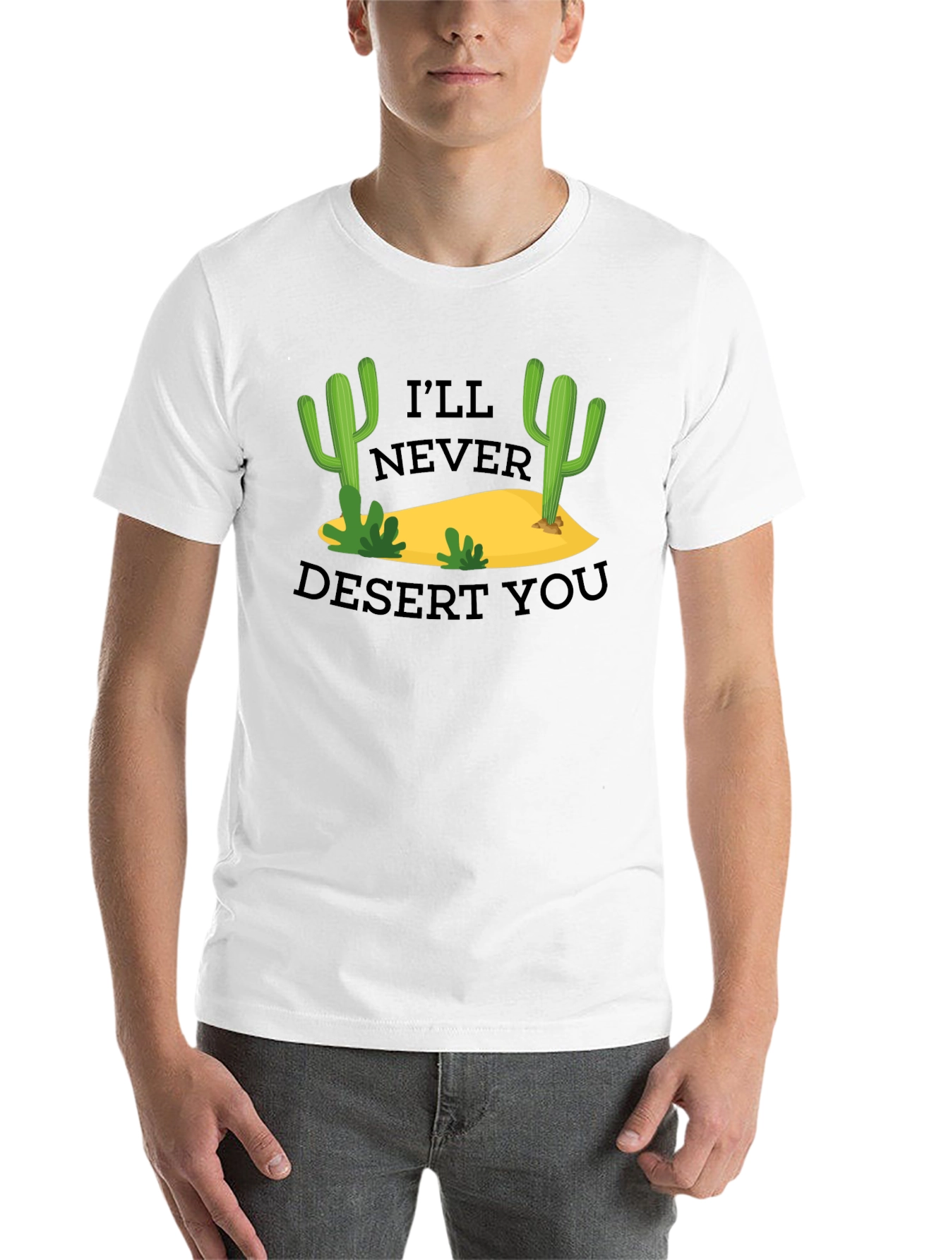 Black I'll Never Desert You T-Shirt view 14