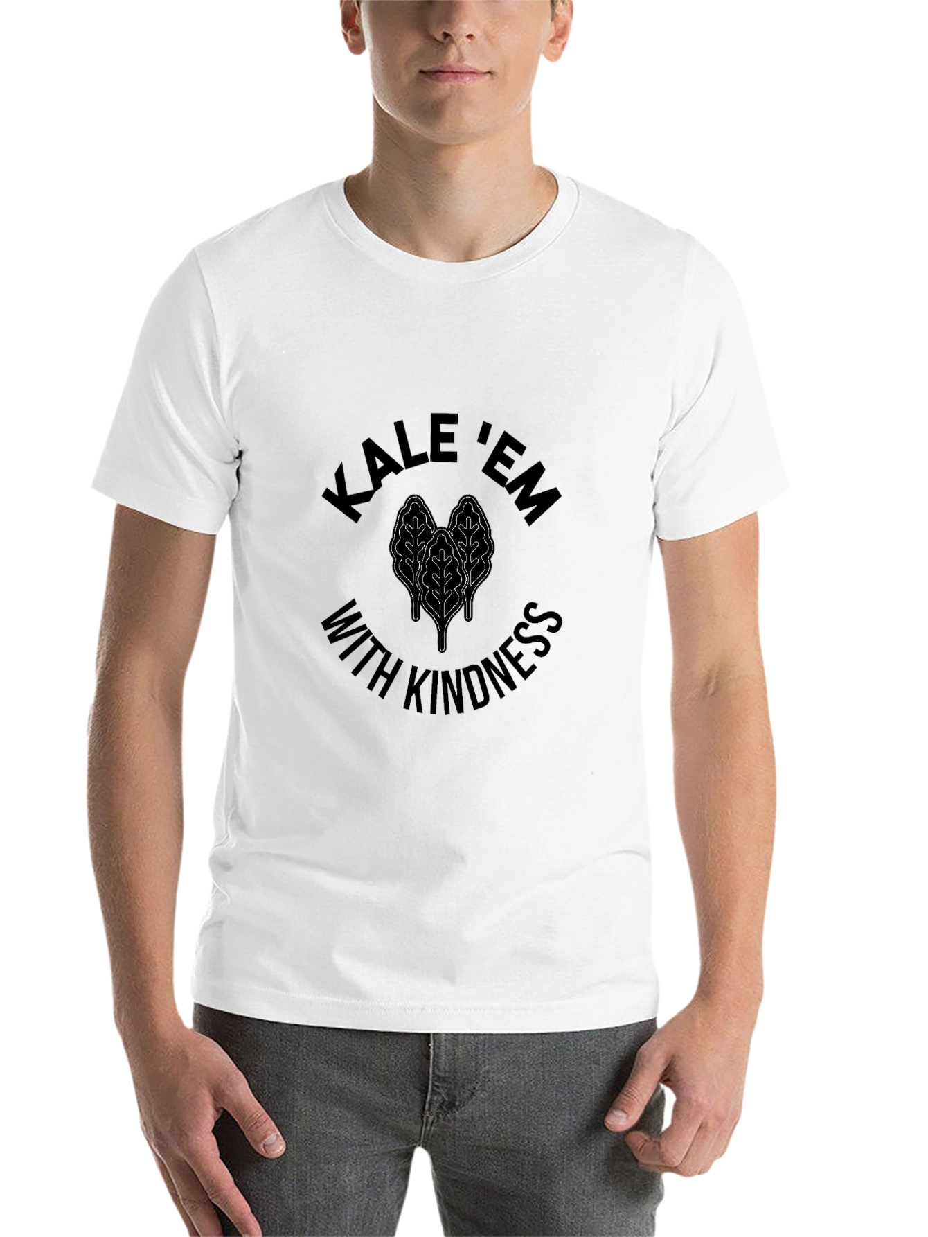 Black Kale 'Em With Kindness Black T-Shirt view 14