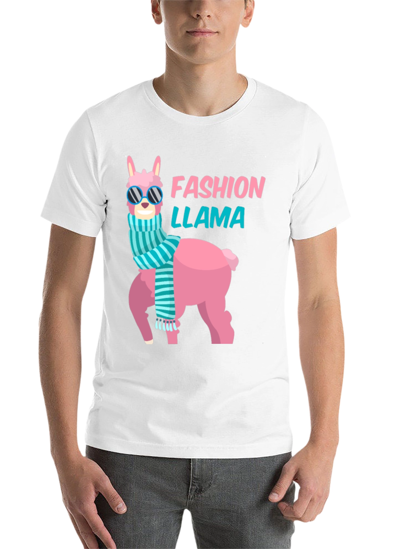 Black Fashion Llama T-Shirt - Stylish Graphic Tee view 14