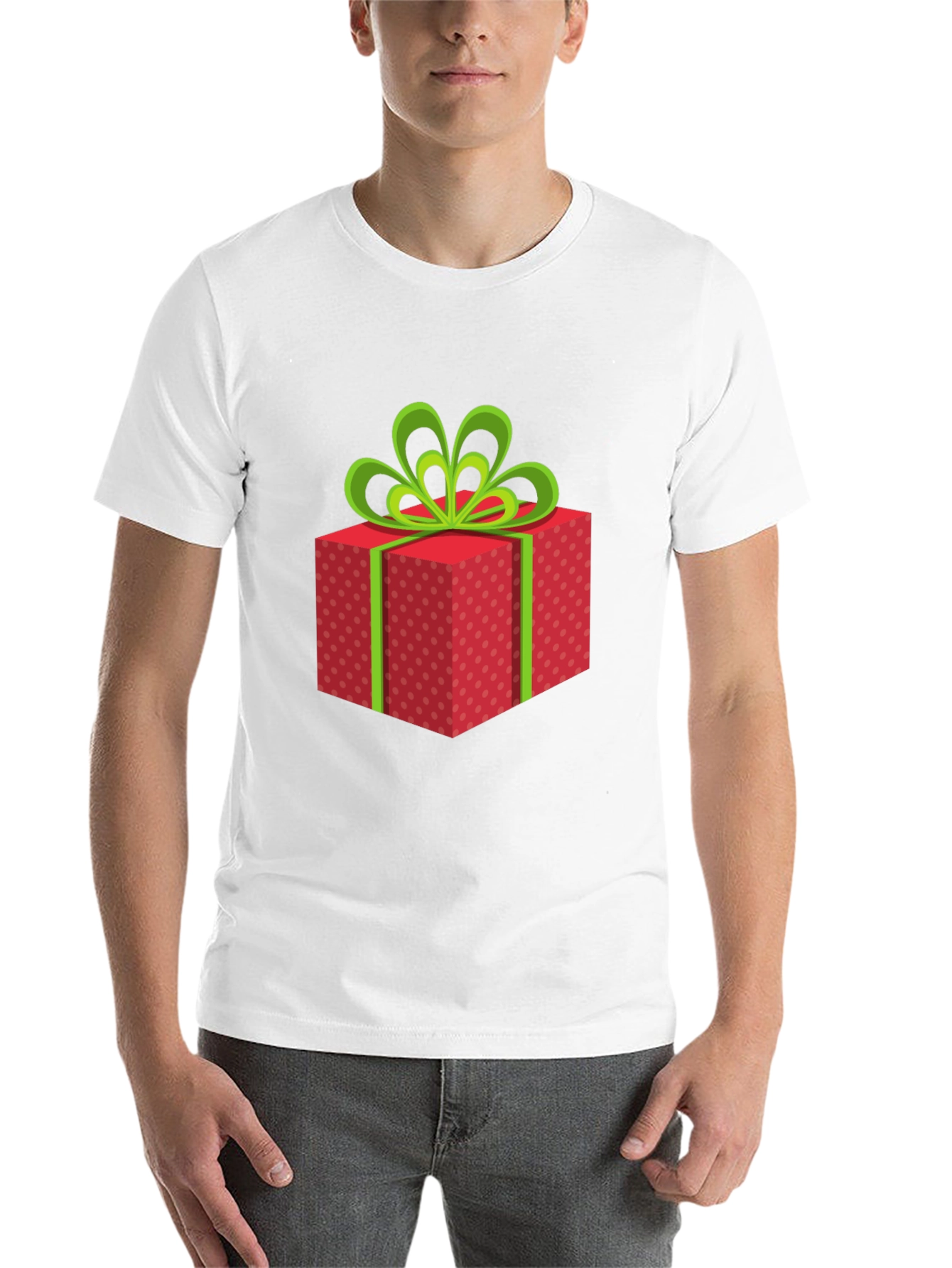 Black Festive Gift Box Graphic T-Shirt view 14