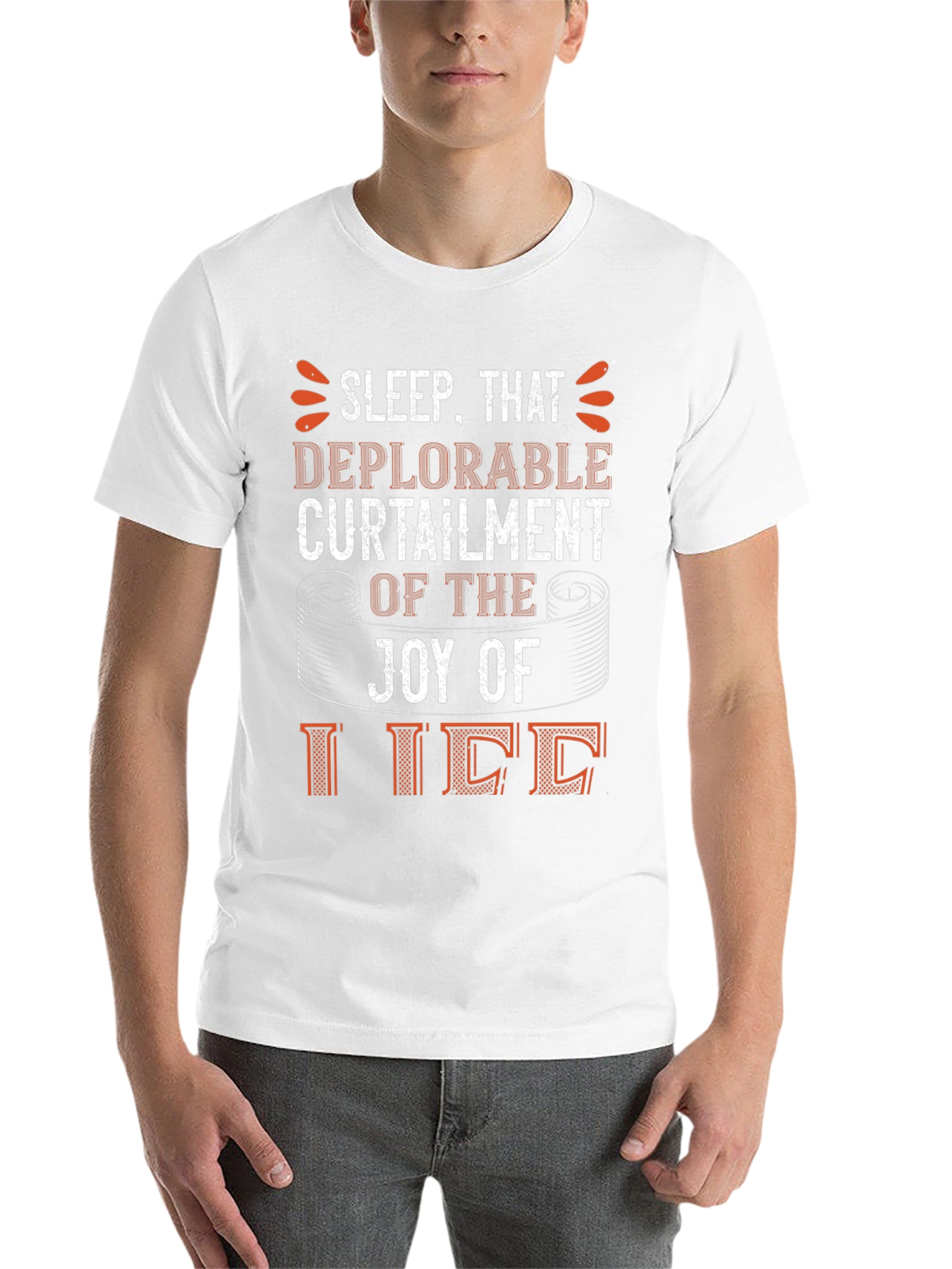 Black Sleep Deprivation Humor T-Shirt view 14