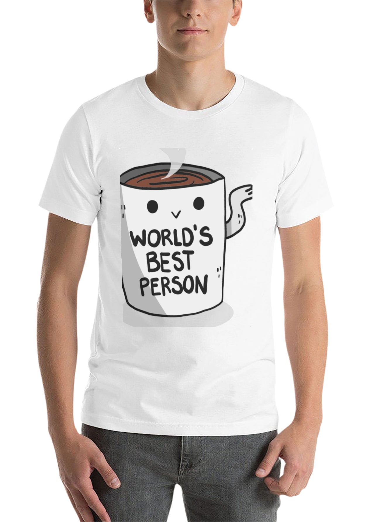 Black World's Best Person Coffee Mug Graphic T-Shirt view 14