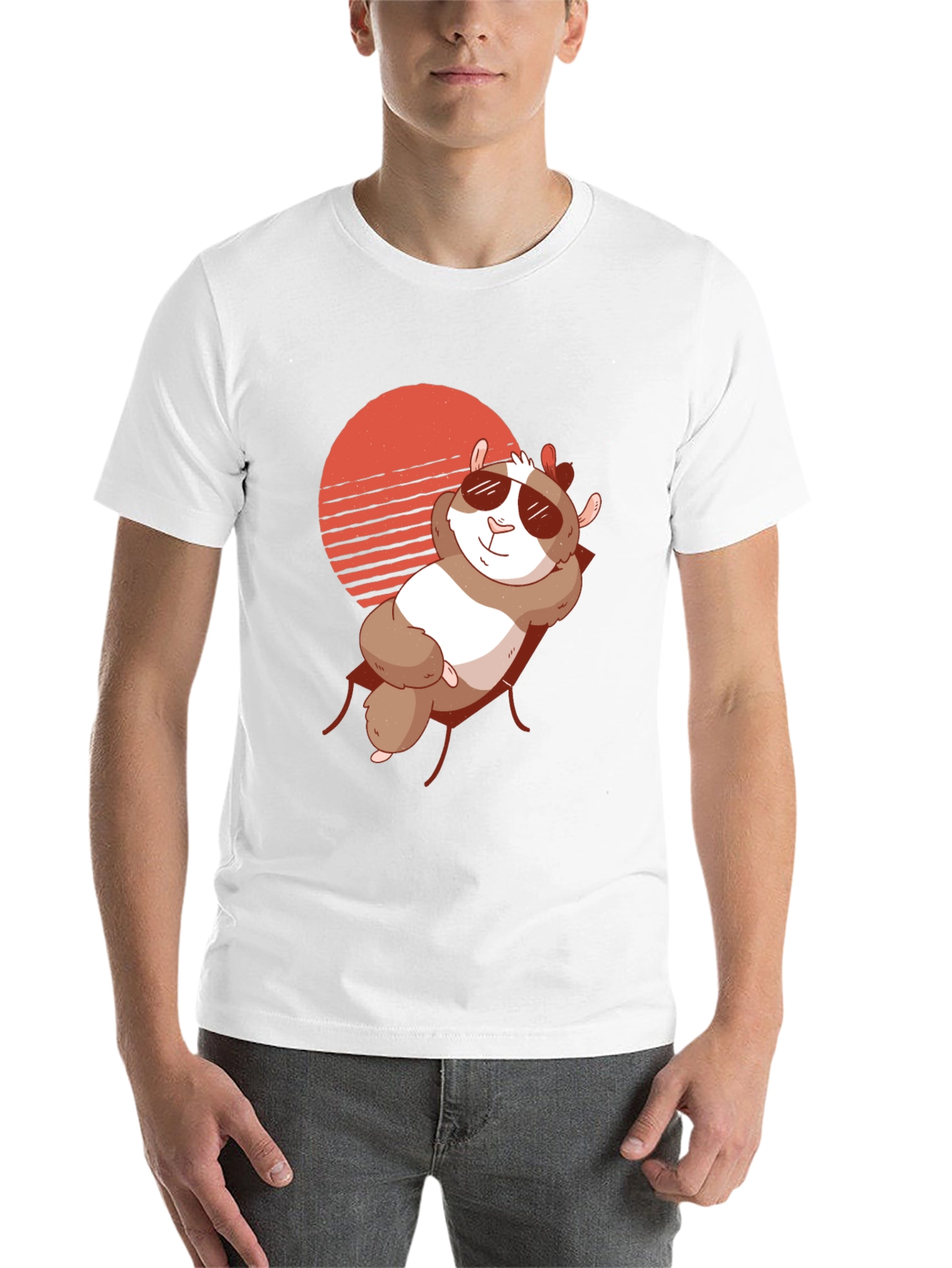 Black Relaxed Hamster T-Shirt - Chill Summer Vibes view 14