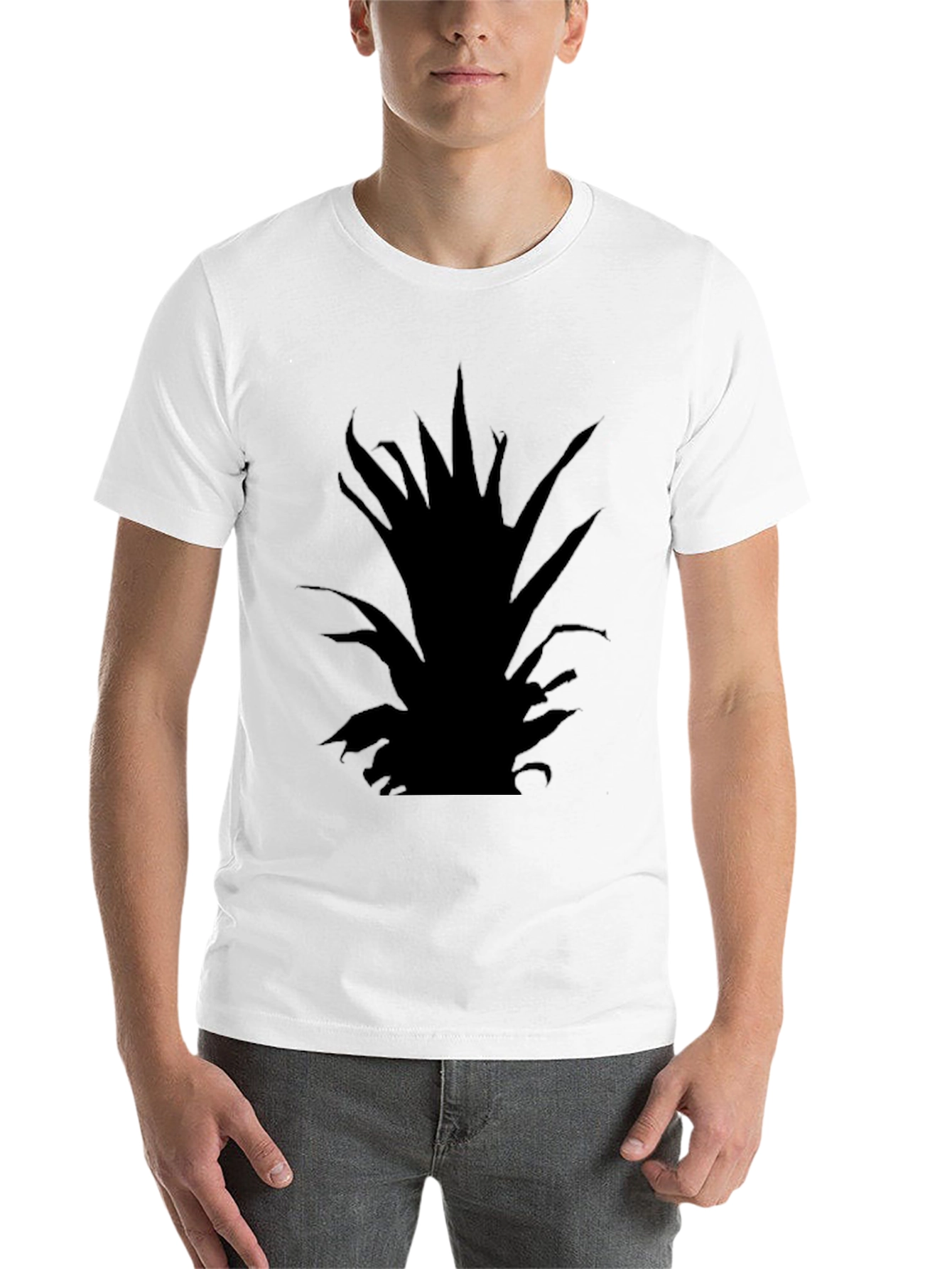 Black Abstract Graphic Black T-Shirt view 14