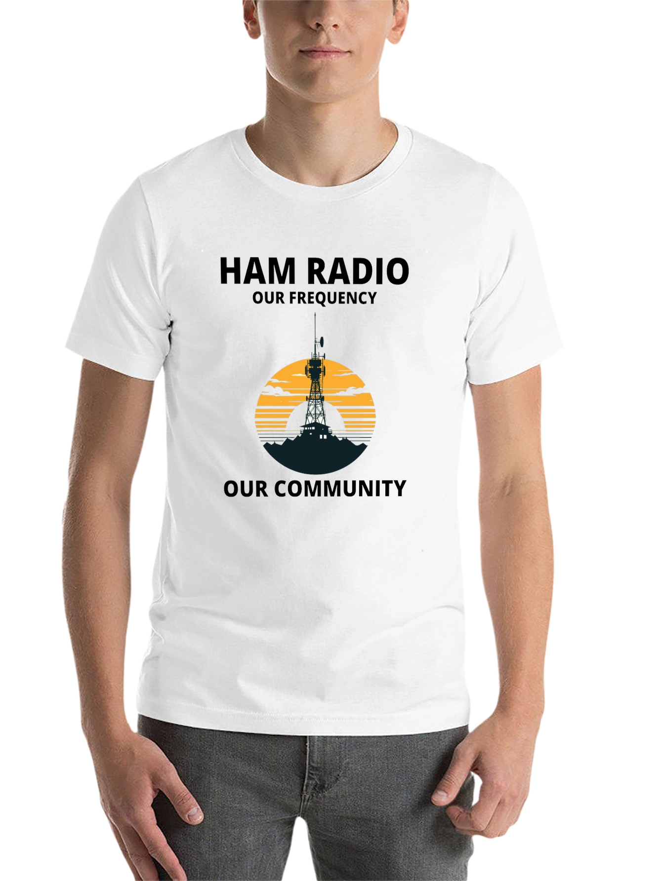 Ham Radio T-Shirt: Our Frequency, Our Community Tee - 14