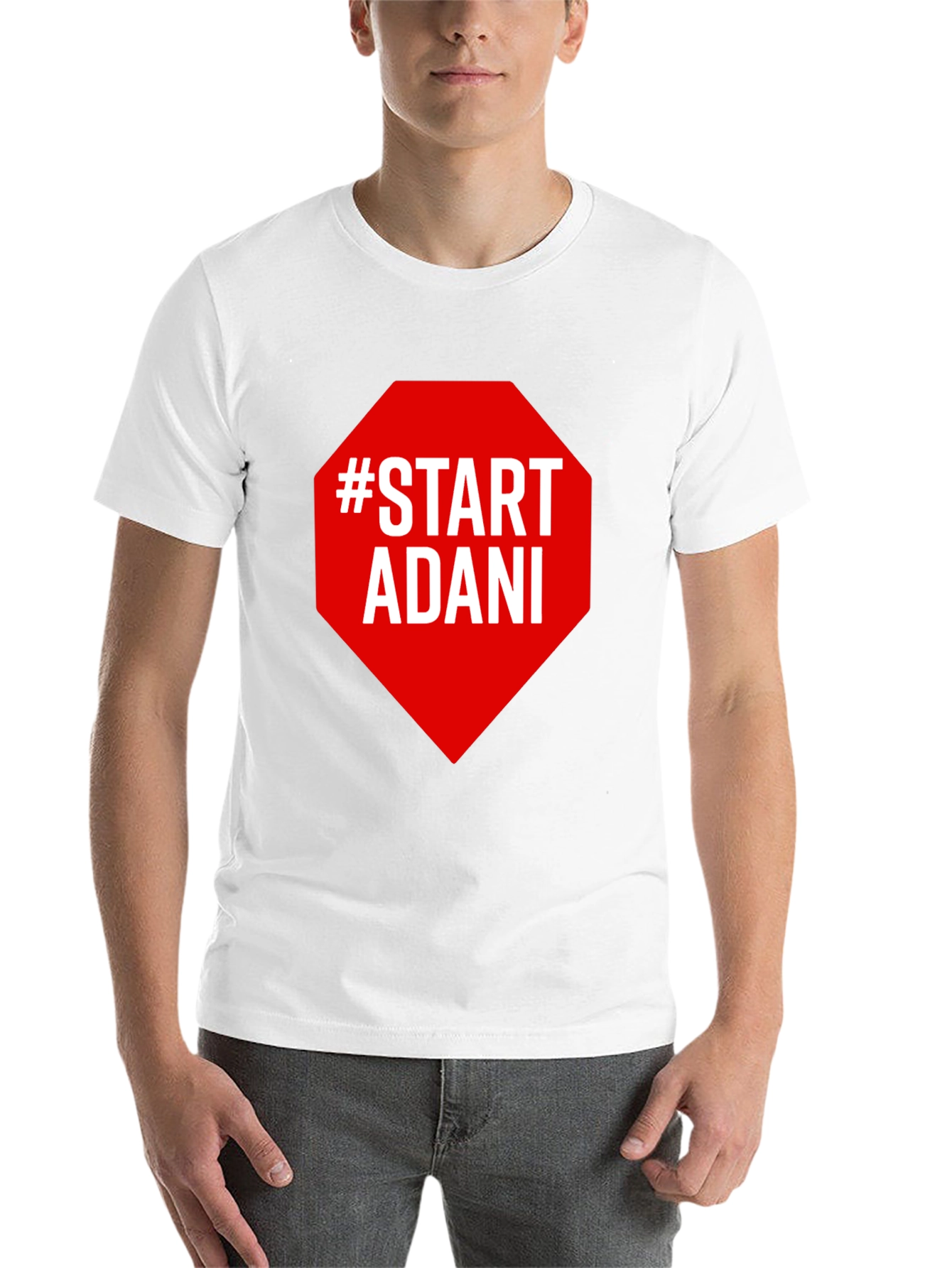 Black Start Adani Black Graphic Tee - Trendy Slogan T-Shirt view 14