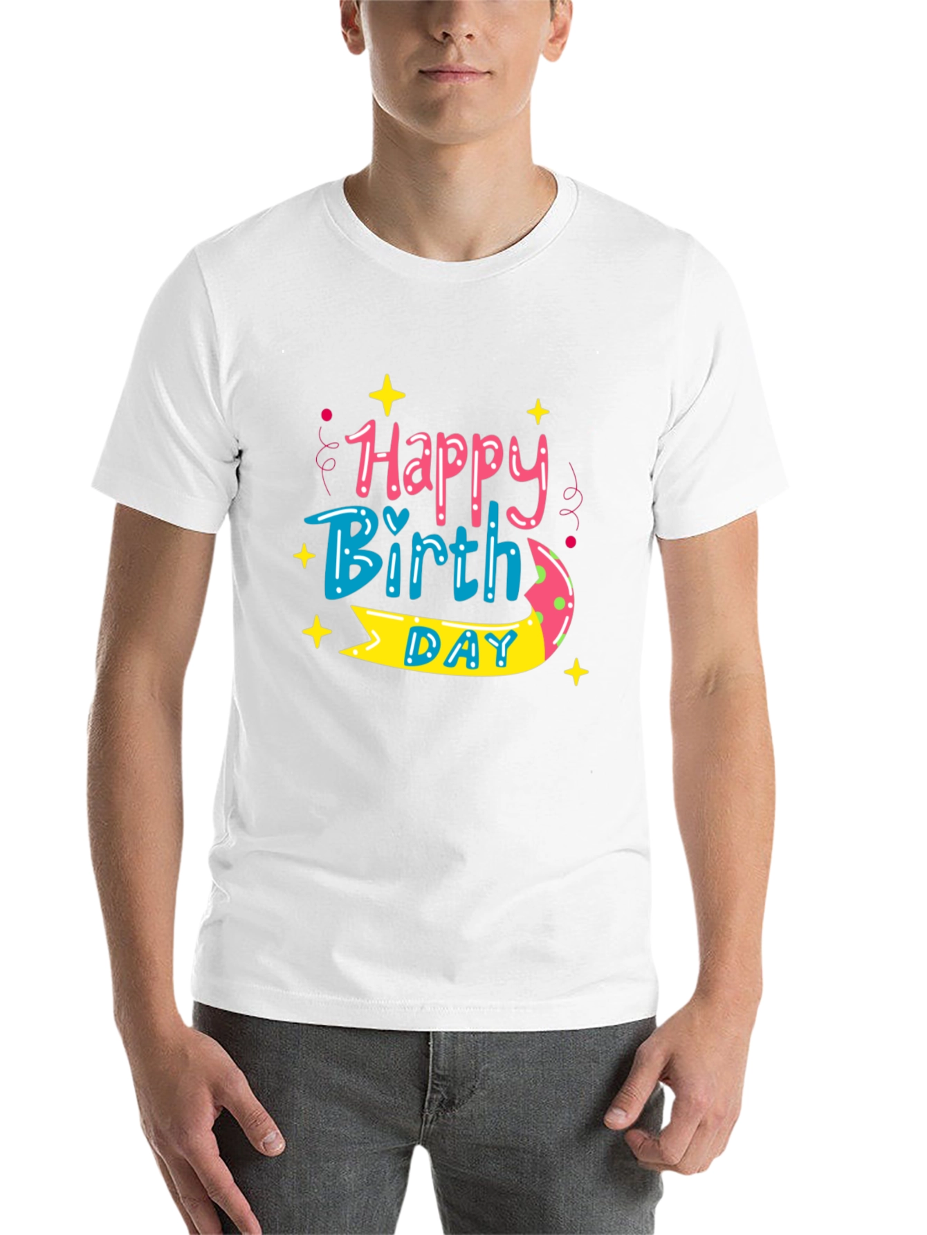 Happy Birthday Graphic Tee - Stylish Celebration Shirt - 14