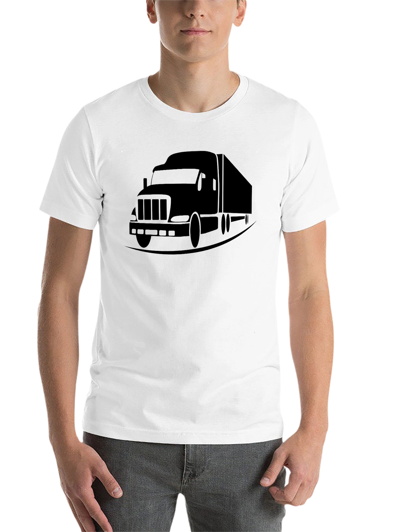 Black Truck Graphic Tee - Classic Black Design view 14
