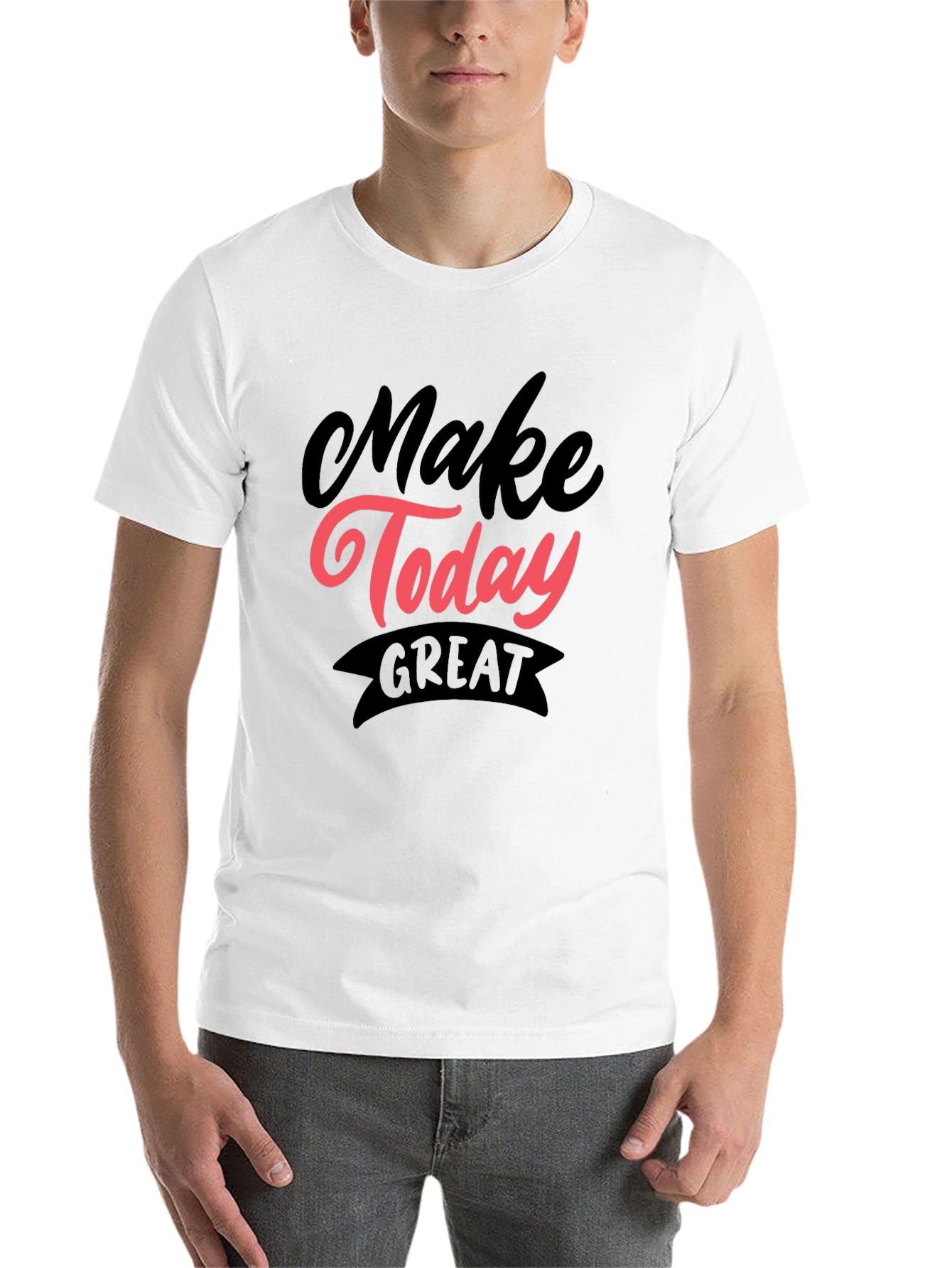 Black Make Today Great Graphic Tee - Black view 14