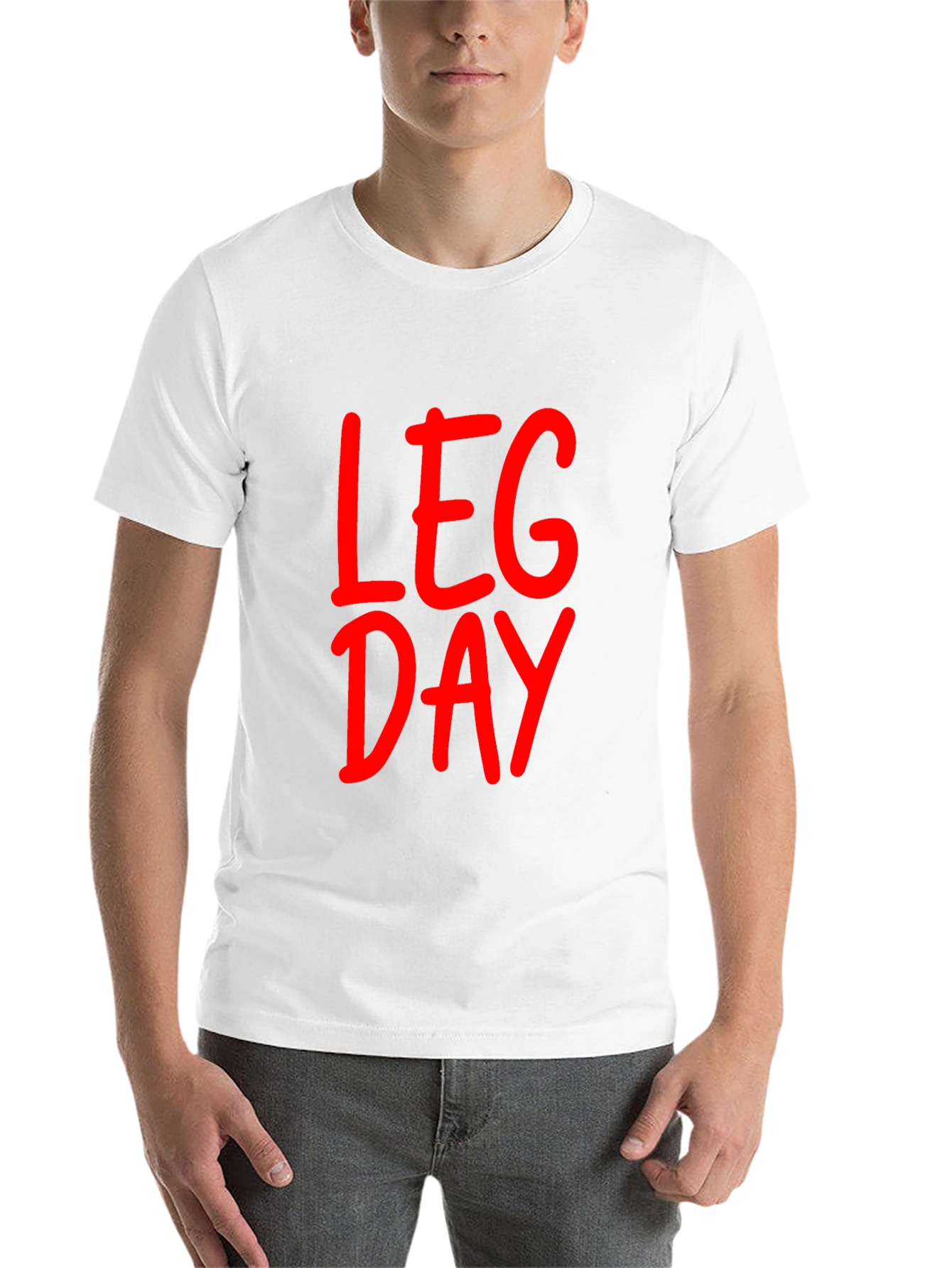 Black Leg Day Black T-Shirt - Gym Workout Apparel view 14