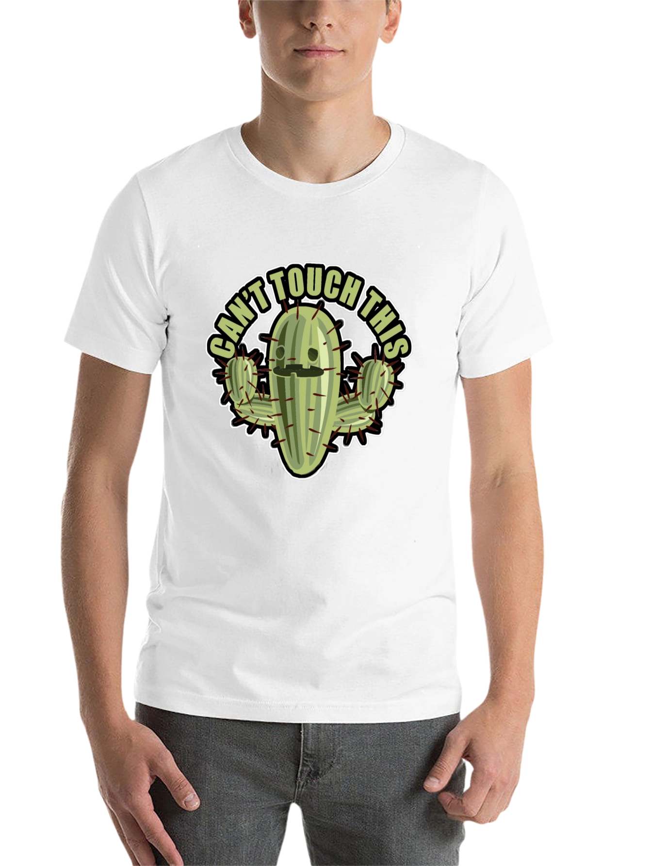 Black Can't Touch This Cactus Graphic Tee view 14