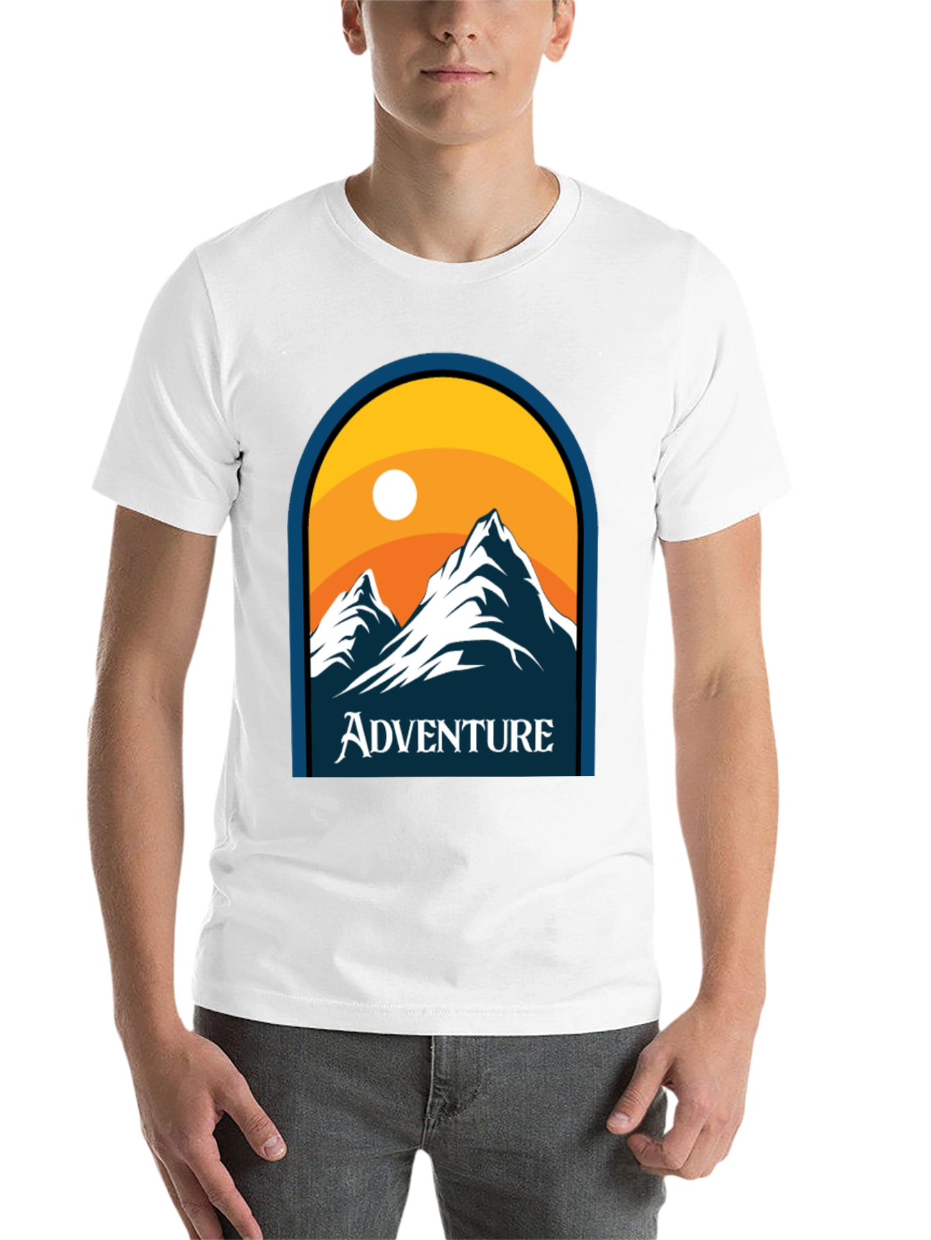 Black Adventure Mountain Graphic Tee view 14