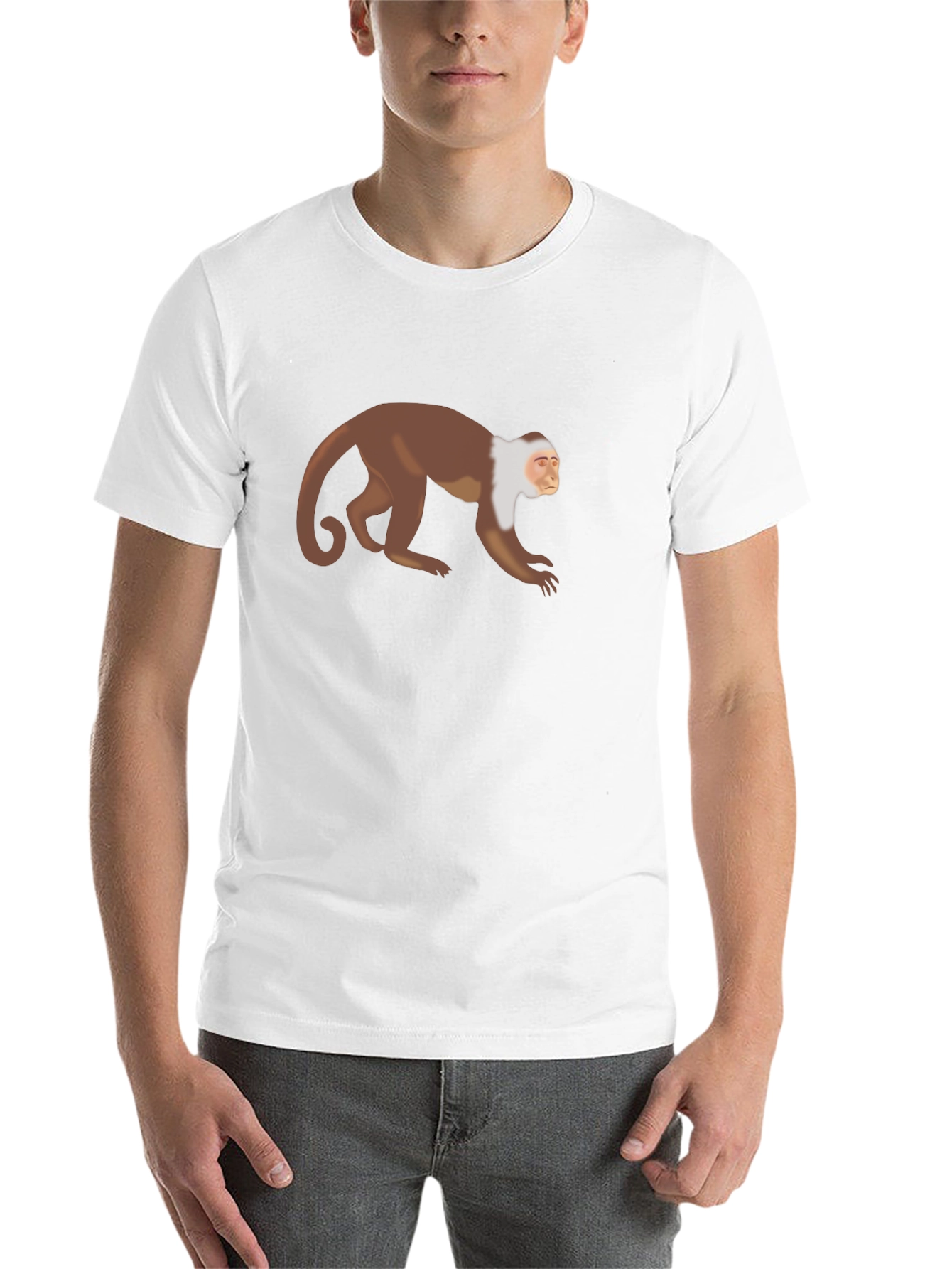 Black Monkey Graphic T-Shirt - Black Casual Tee view 14