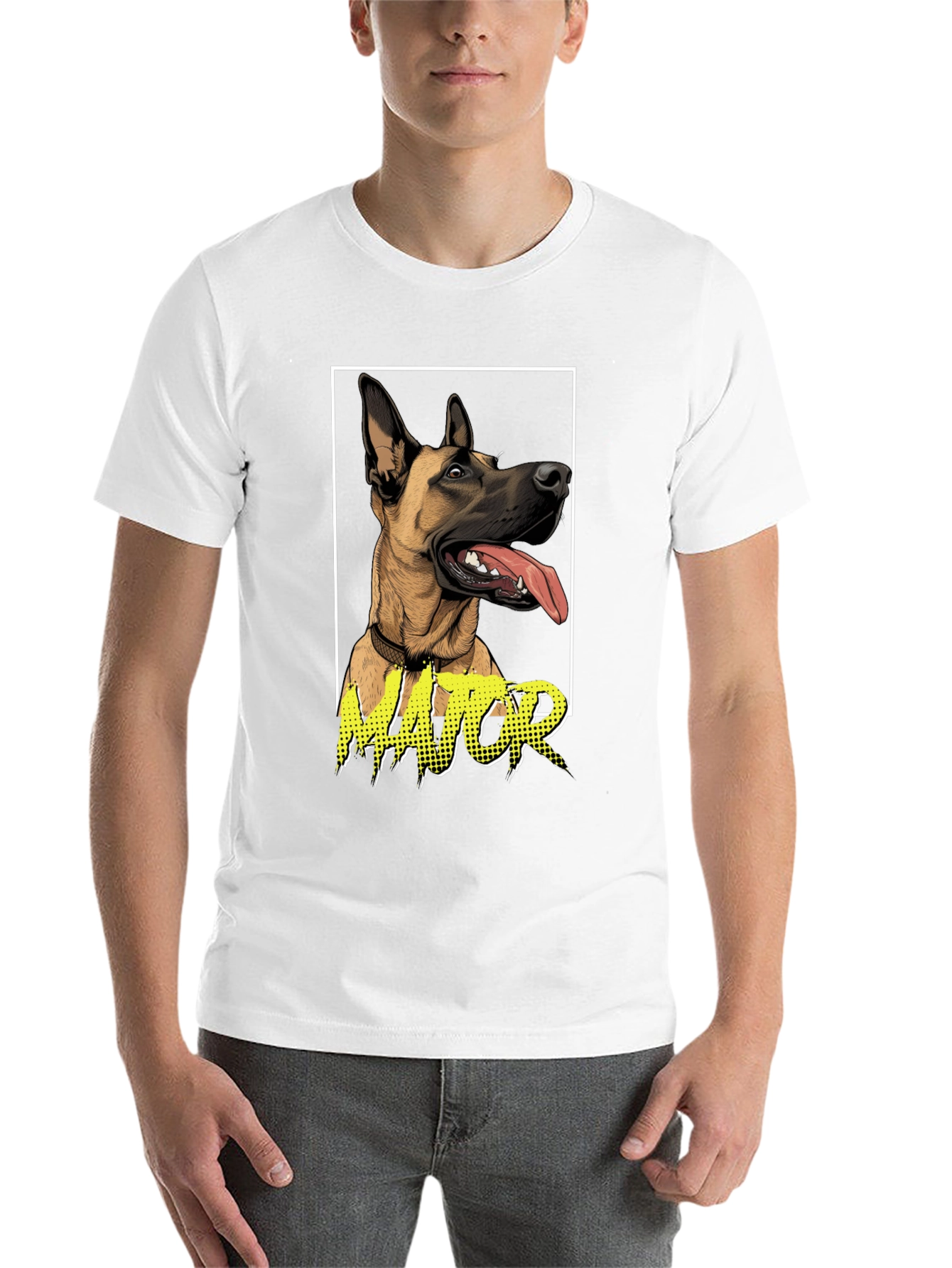 Black Dog Lover's 'Major' Graphic Tee - Black view 14