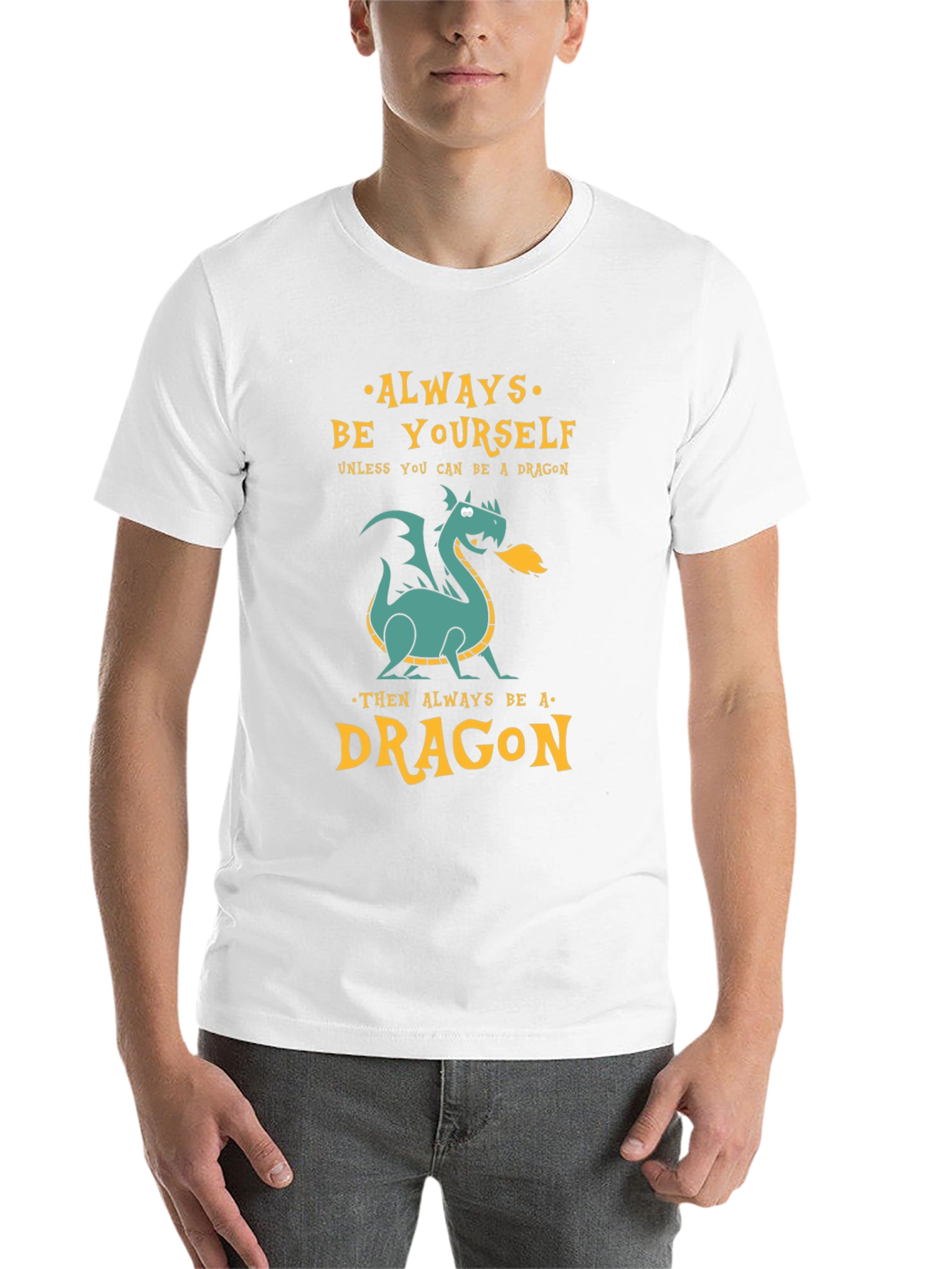 Black Always Be a Dragon Graphic Tee - Unique Design view 14