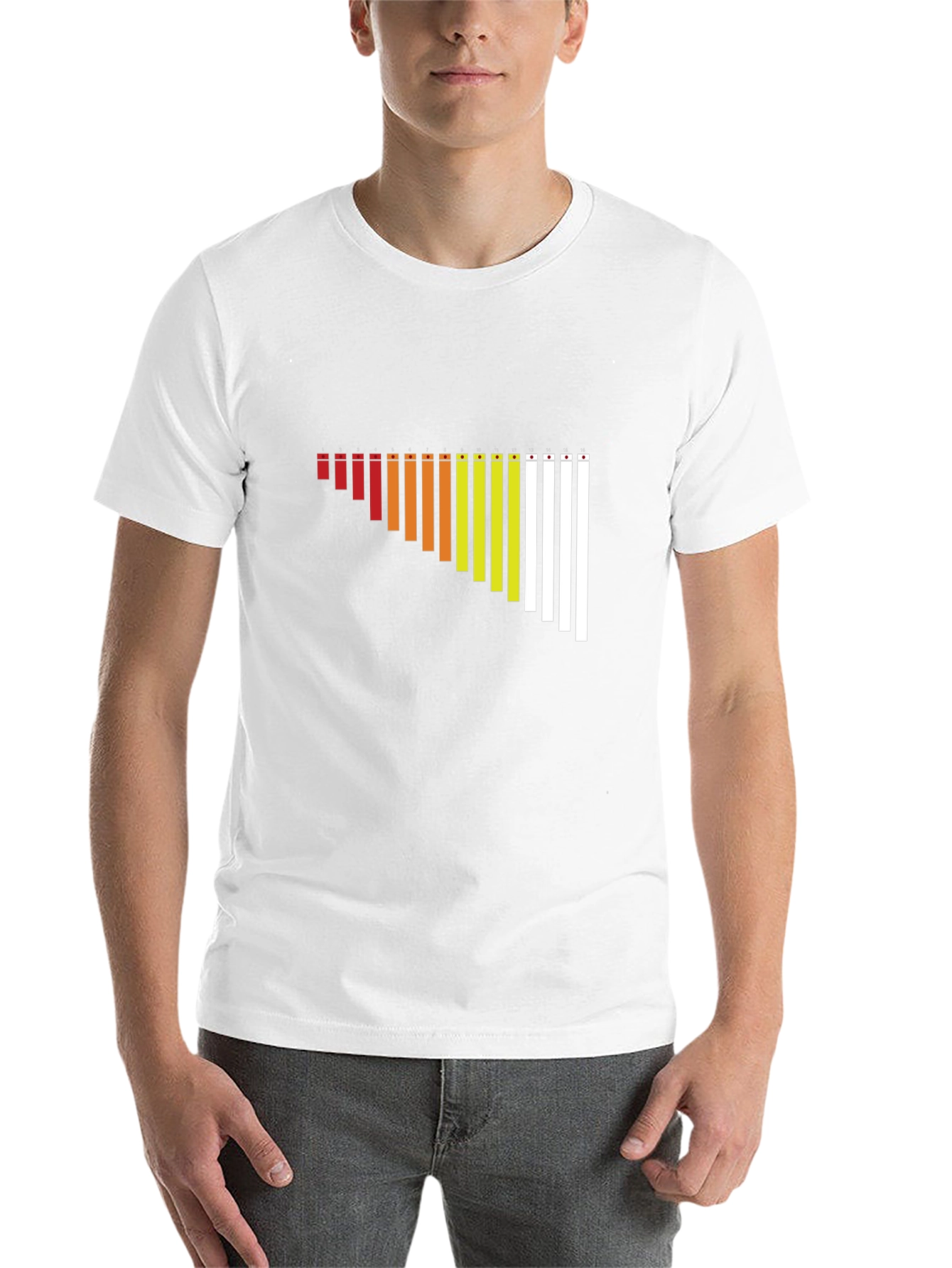 Black Gradient Xylophone Black T-Shirt view 14
