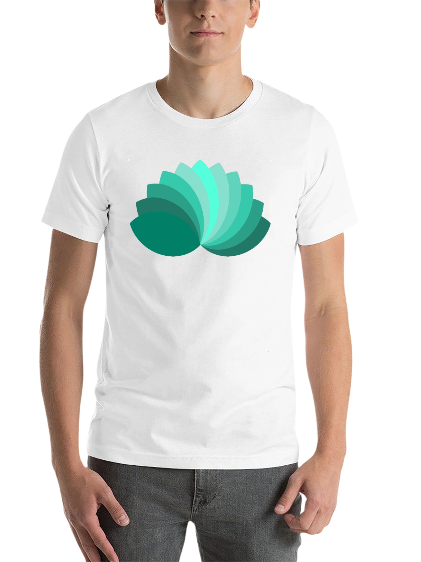 Black Lotus Petal Graphic Black T-Shirt view 14