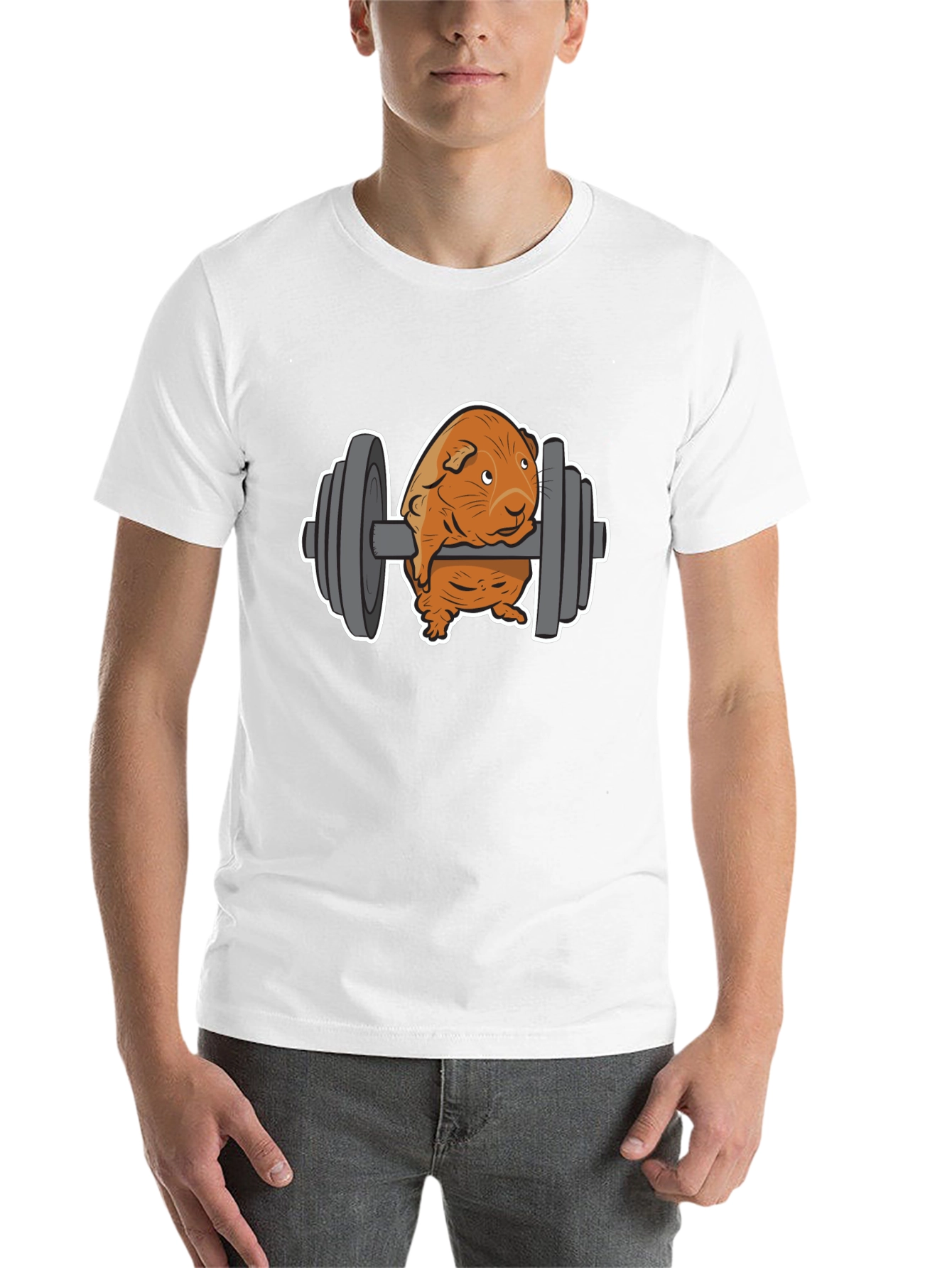 Black Guinea Pig Gym T-Shirt view 14