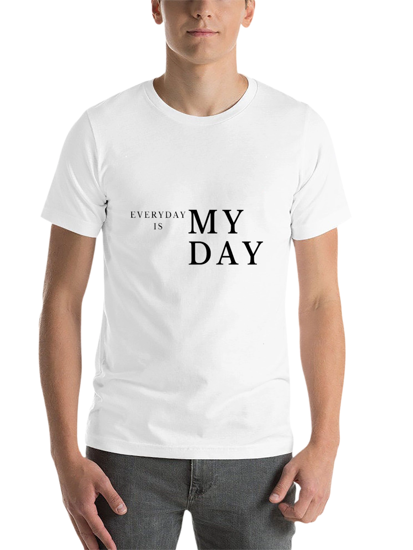 Black Everyday Is My Day Graphic Tee - Black view 14