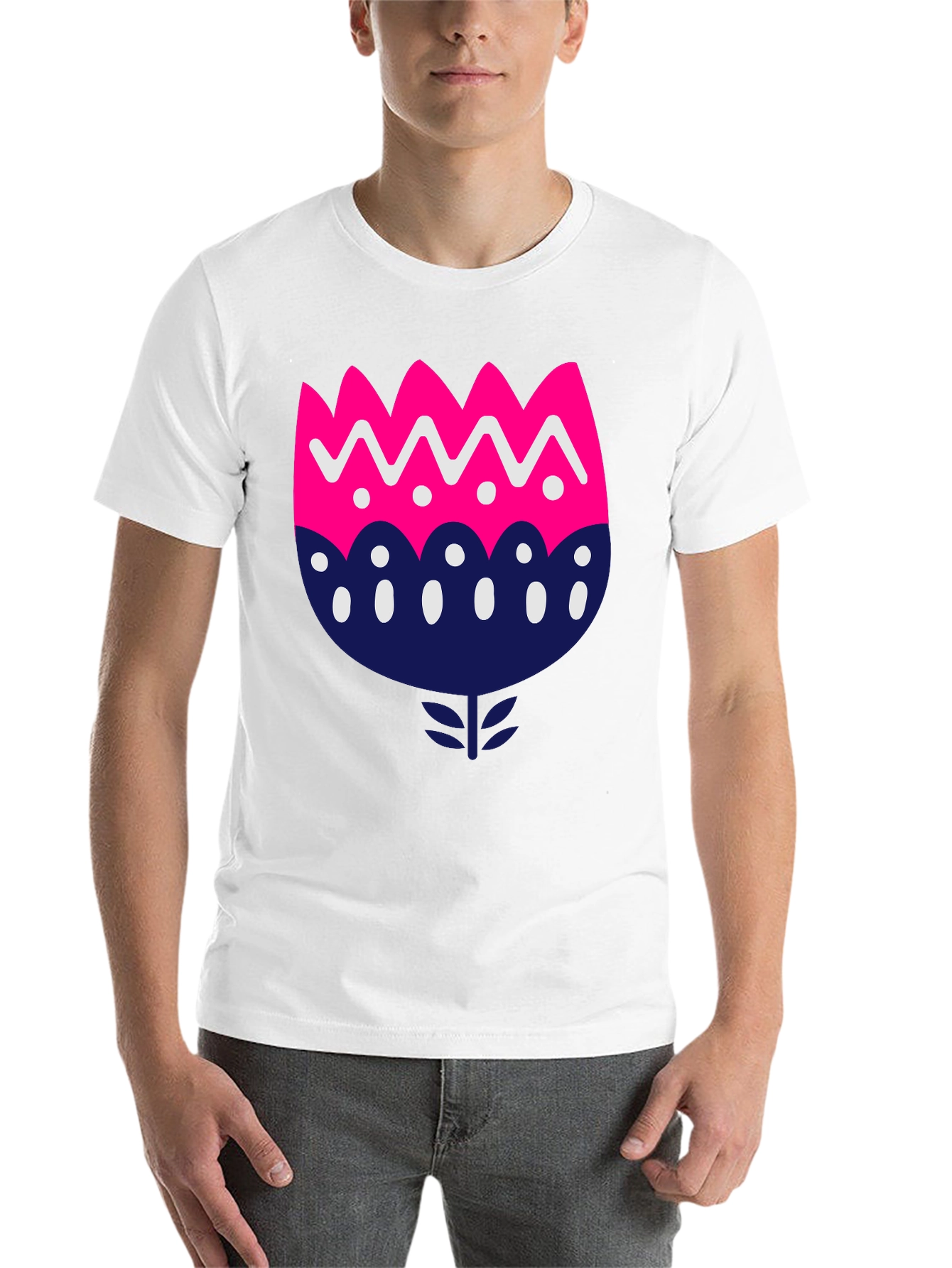 Black Funky Floral Graphic Print Black T-Shirt view 14