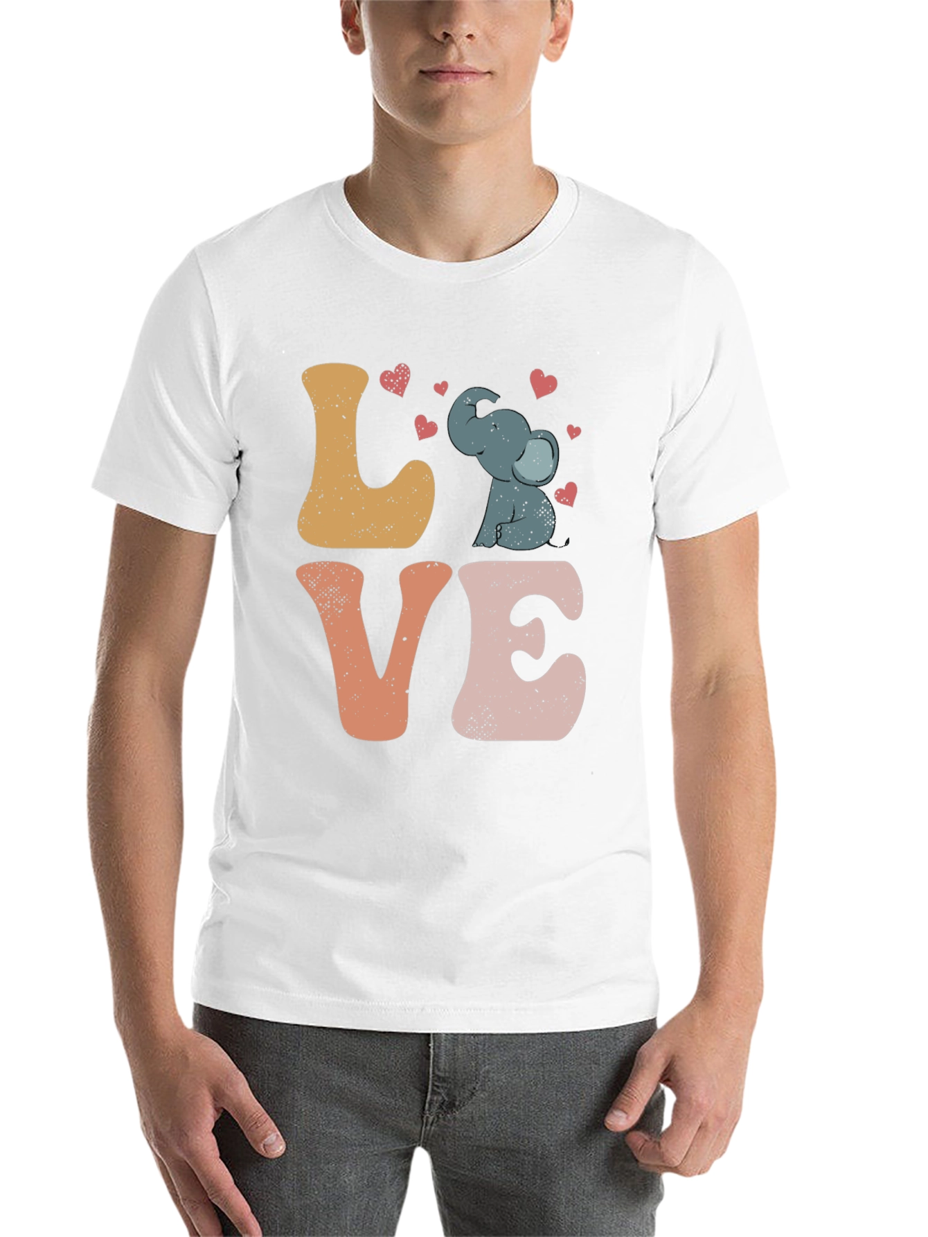 Black Elephant Love Graphic Tee view 14