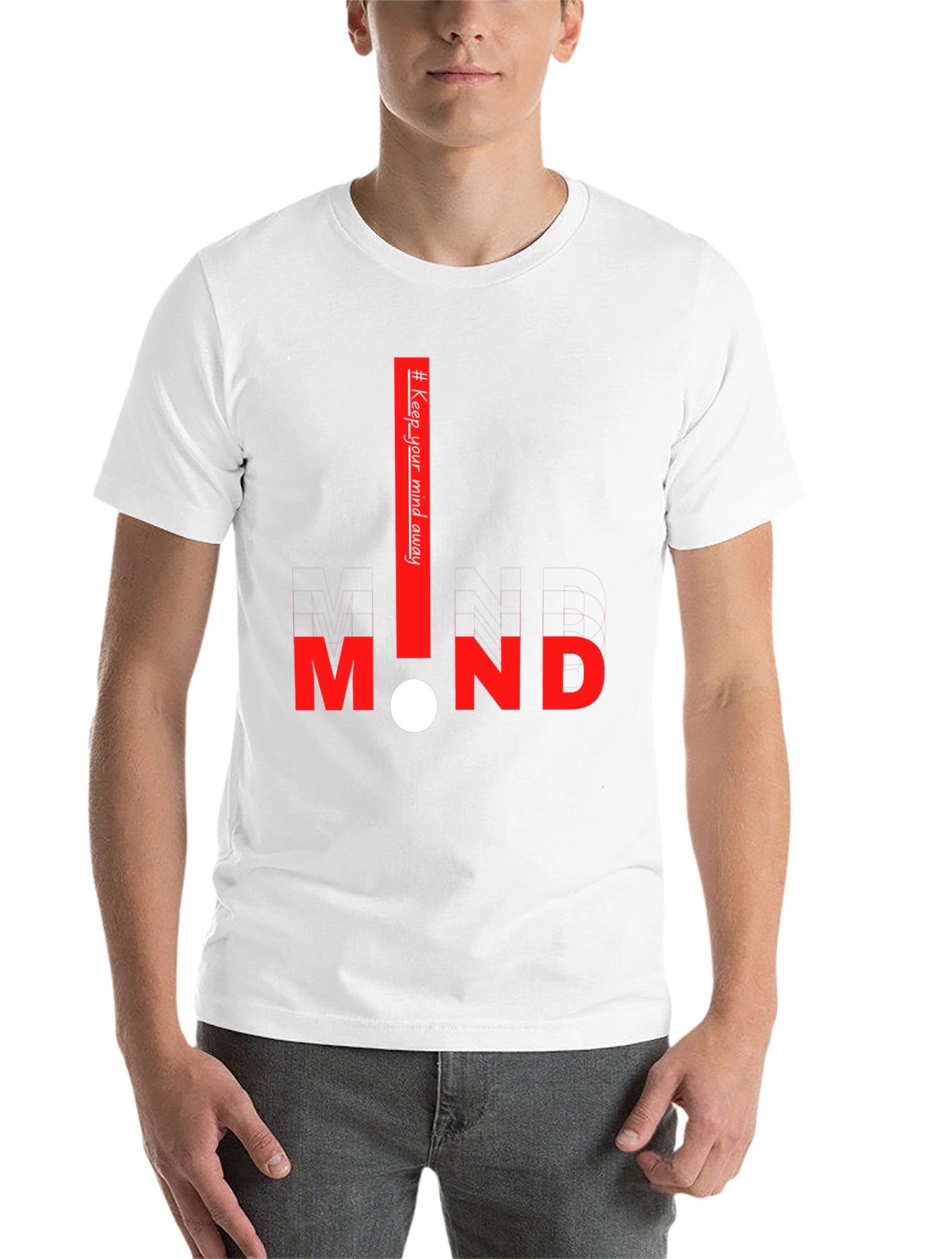 Black Keep Your Mind Away Graphic Tee view 14