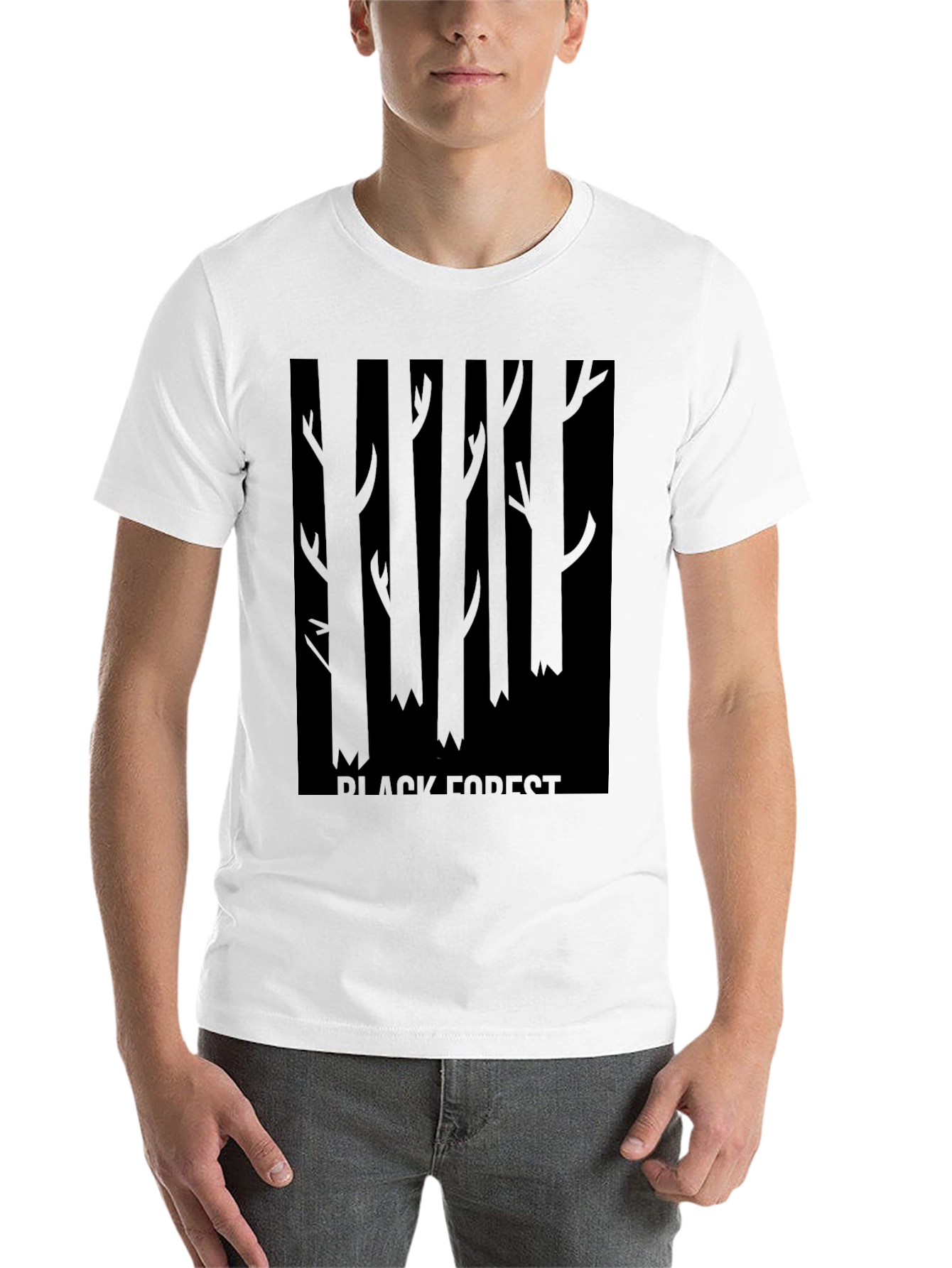 Black Black Forest Graphic Tee - Dark Style view 14