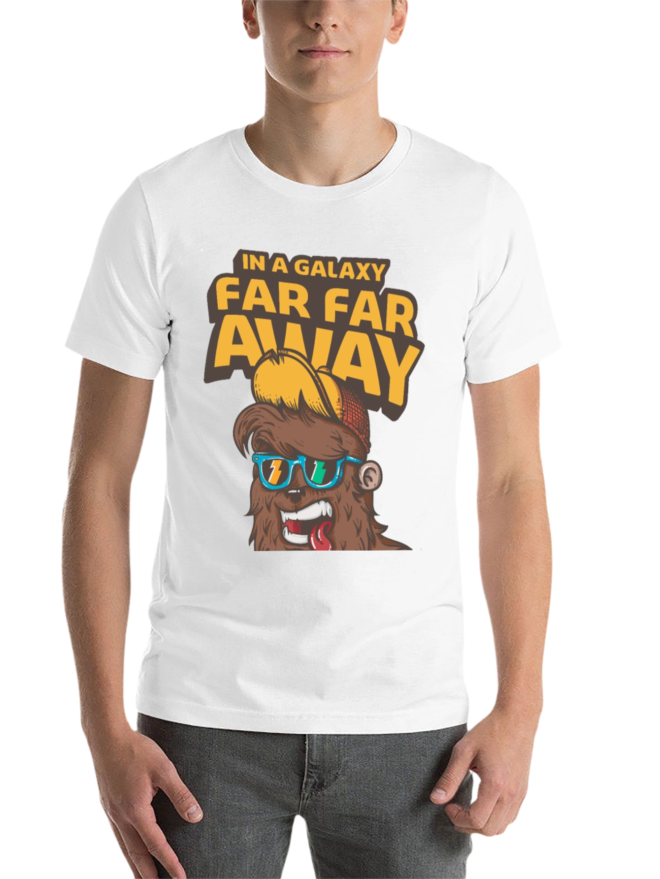 Black Far Far Away Graphic T-Shirt - Men's Black Tee view 14