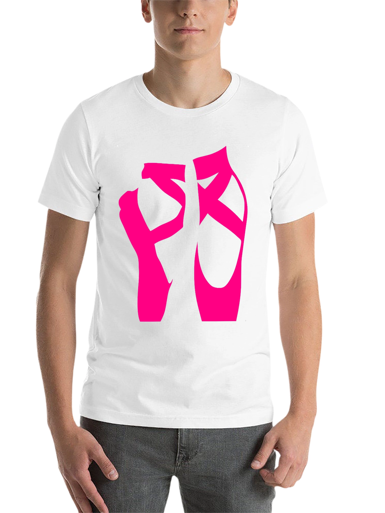 Black Ballet Shoes Graphic Tee - Dance Lover T-Shirt view 14
