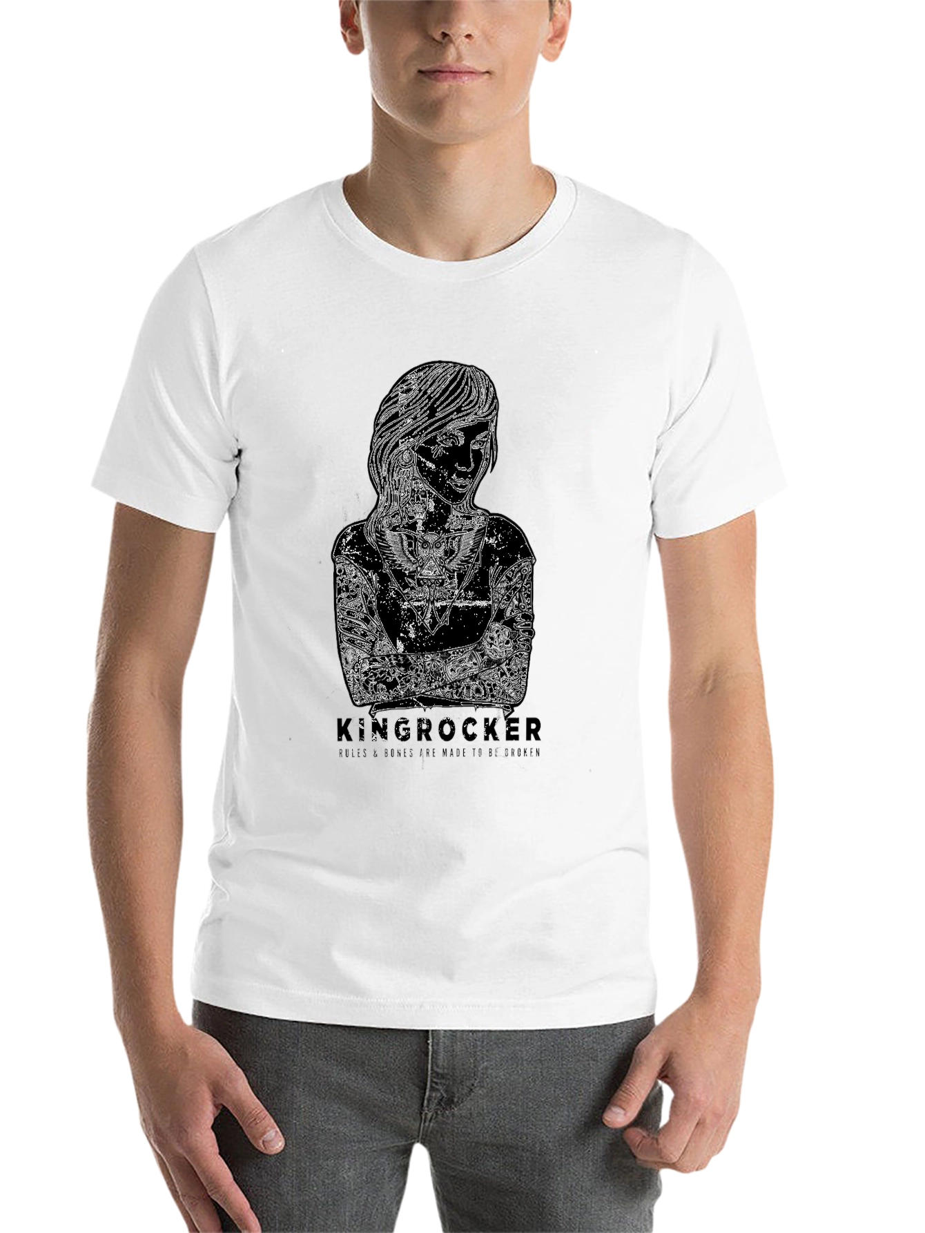 Black Kinserocker Graphic Print Black T-Shirt view 14