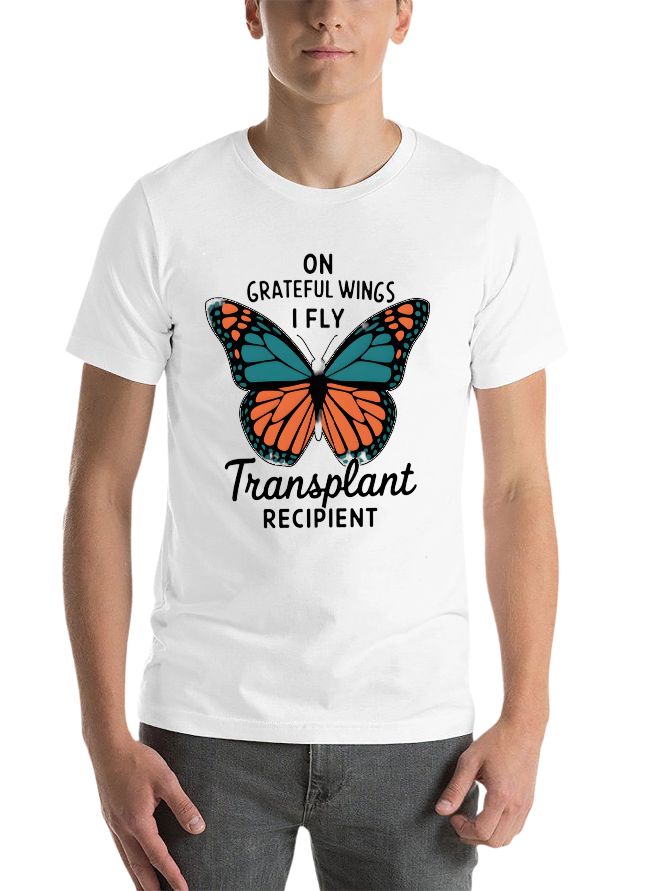 Grateful Wings Transplant Recipient T-Shirt - 14
