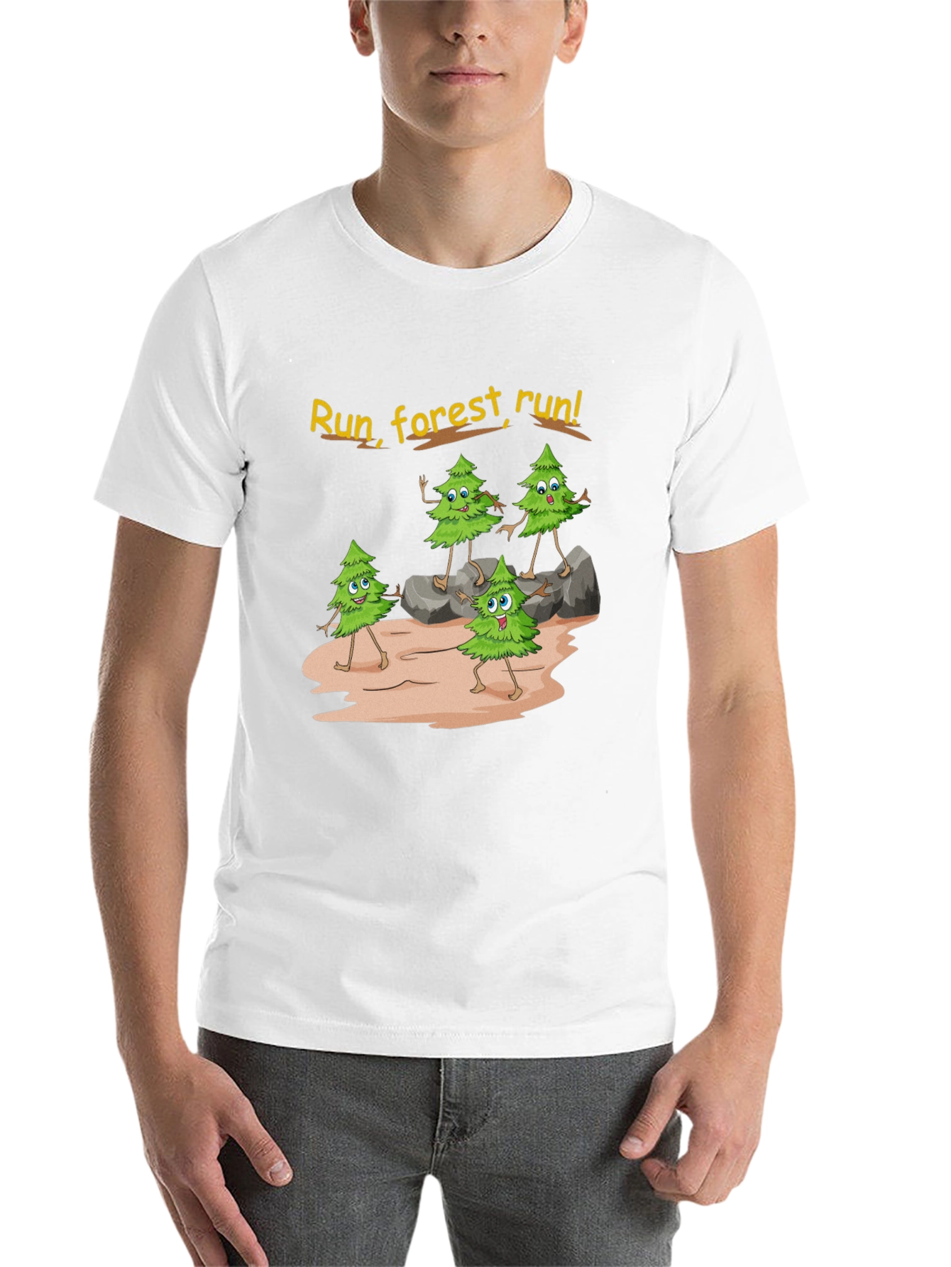 Black Run Forest Run Graphic T-Shirt view 14