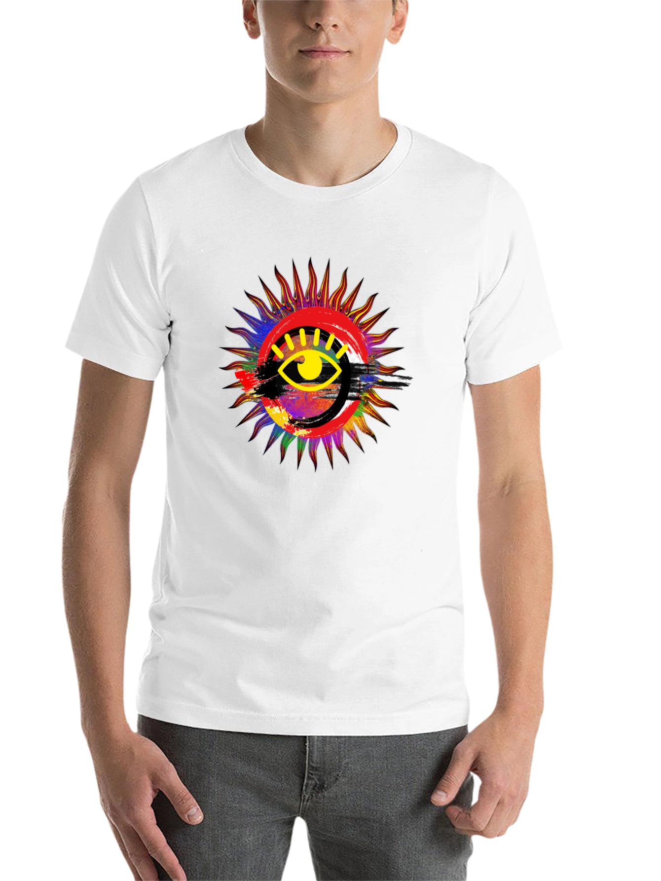 Black Eye of Providence Sunburst Graphic T-Shirt view 14