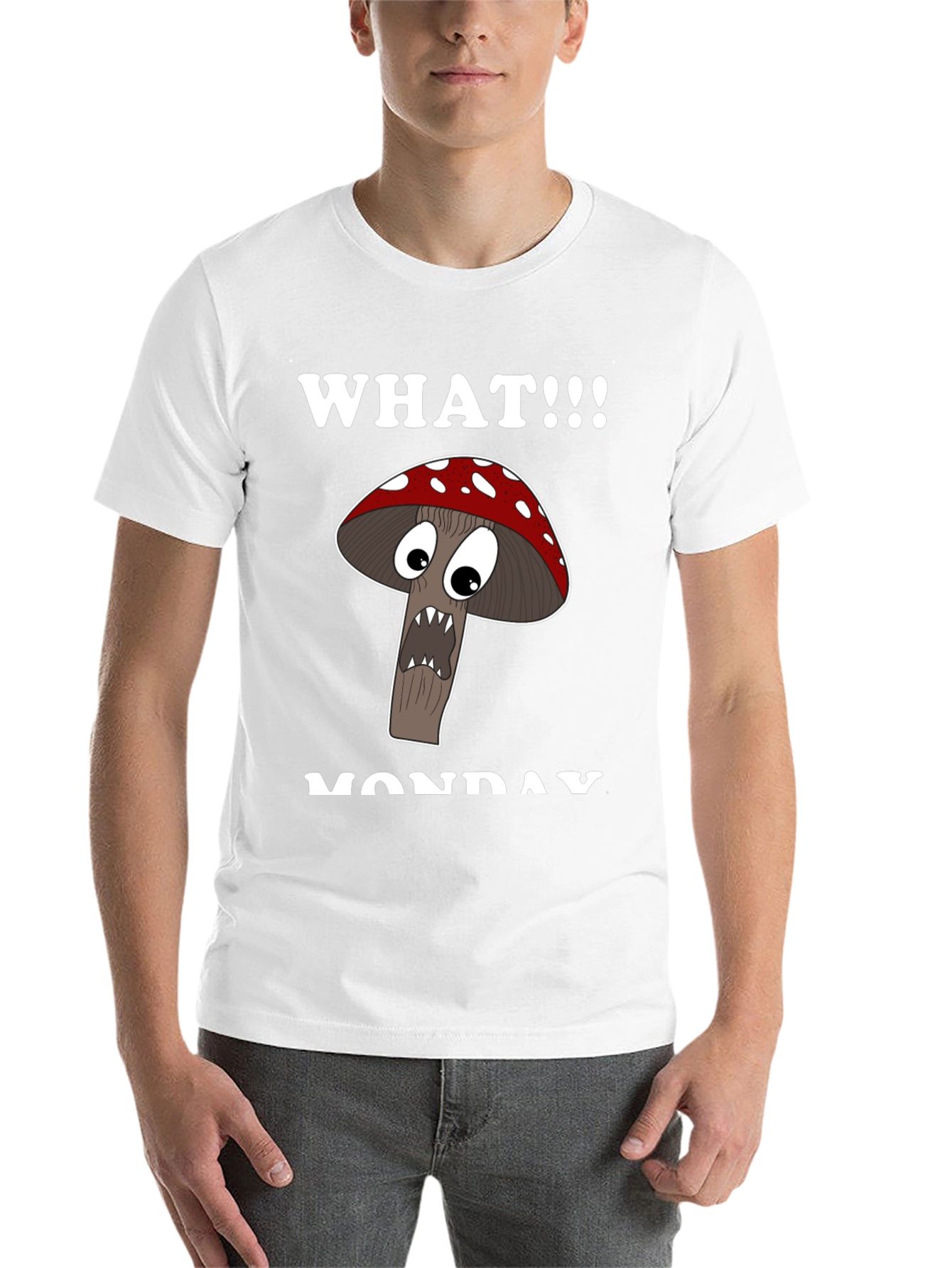 Black Funny Mushroom Monday T-Shirt view 14