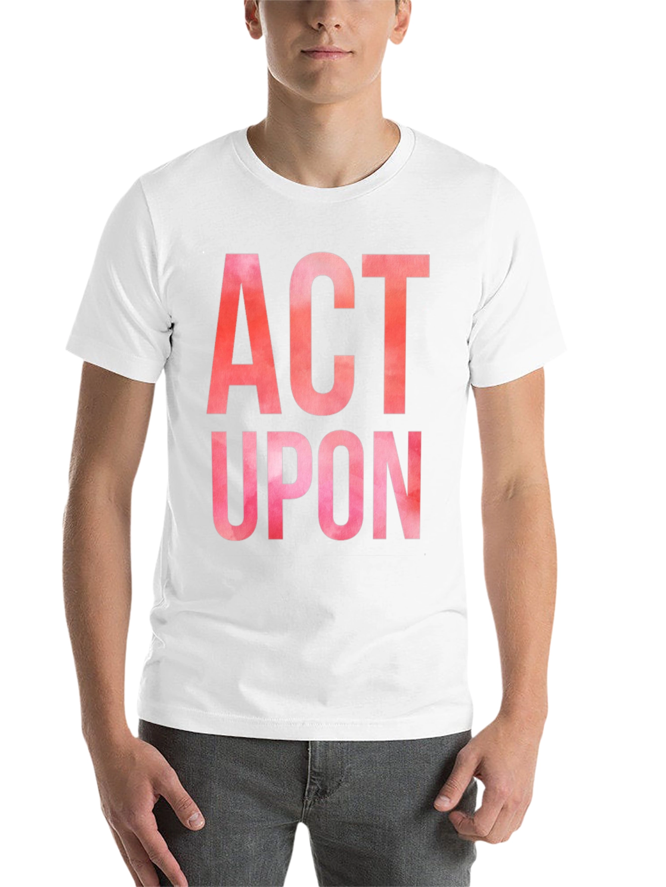 Black Act Upon Graphic Tee - Bold Statement Shirt view 14