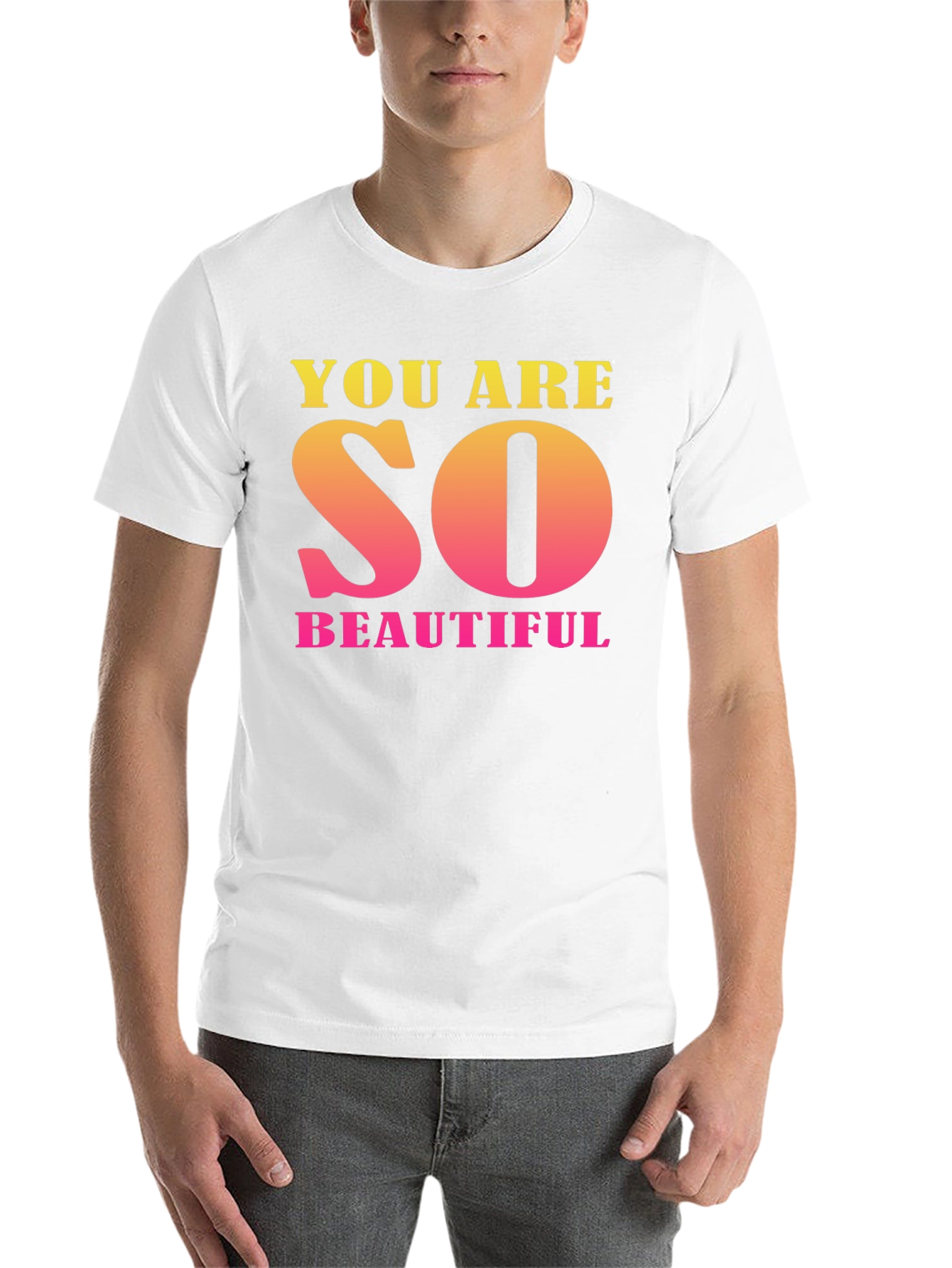 Black You Are So Beautiful Graphic Tee view 14