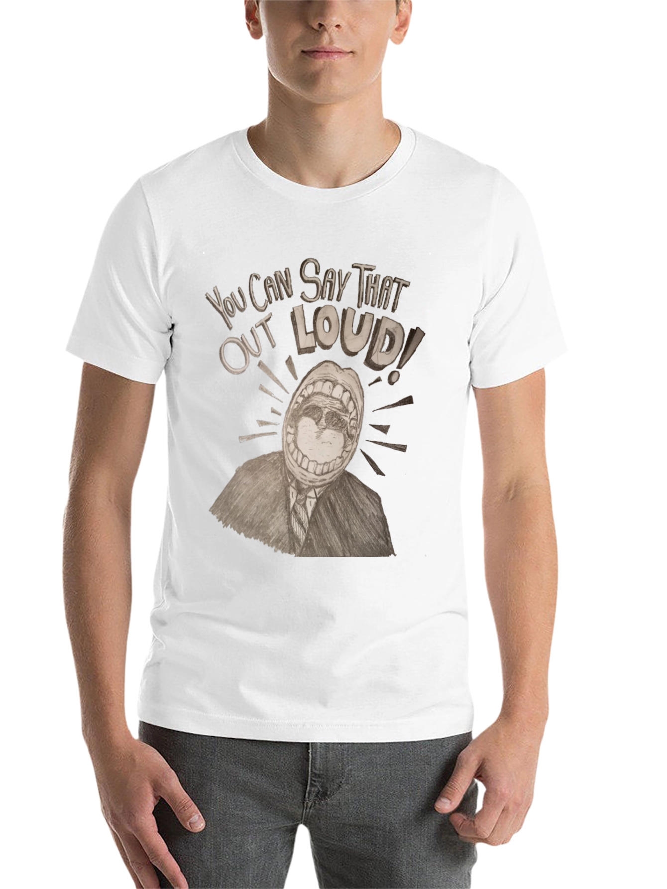 Black Say That Out Loud Graphic Tee view 14