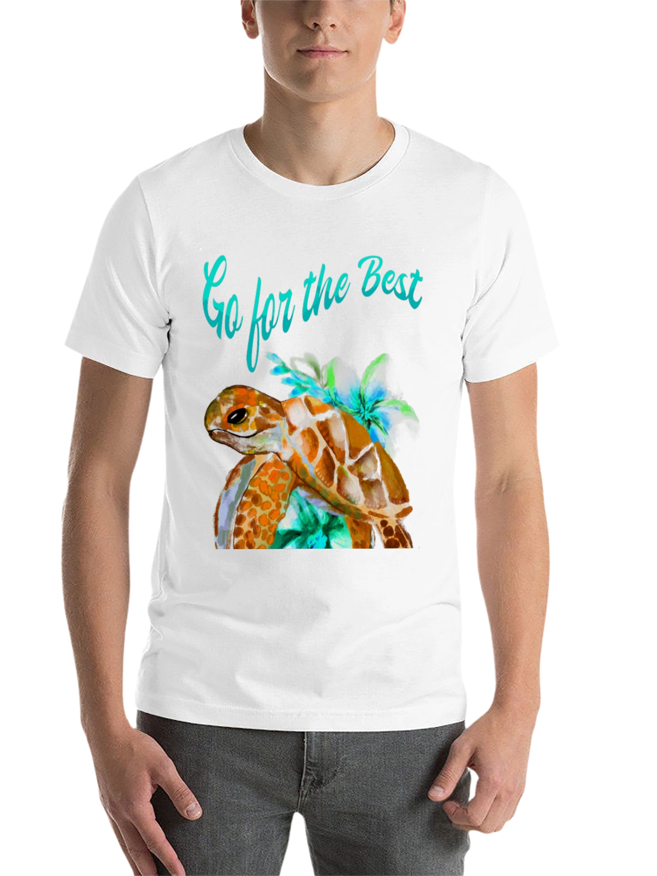 Black Turtle Graphic Tee - Go for the Best! view 14
