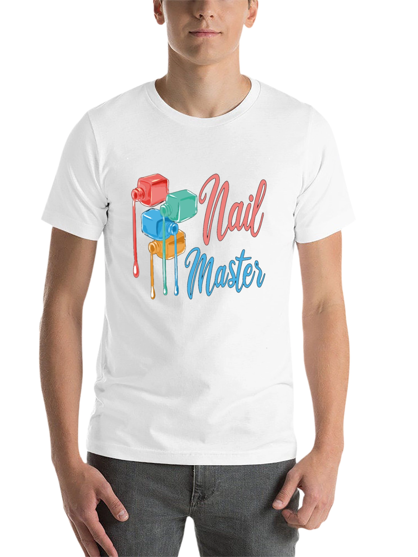 Nail Master Graphic T-Shirt - Trendy Design - 14