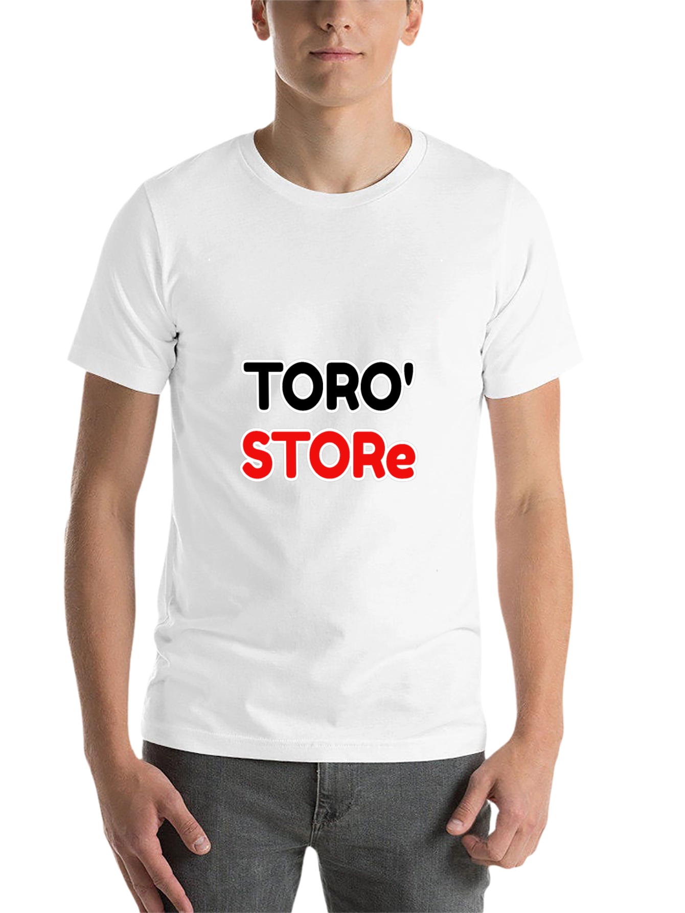 Black TORO' STORE Black Graphic Tee - Modern Streetwear view 14