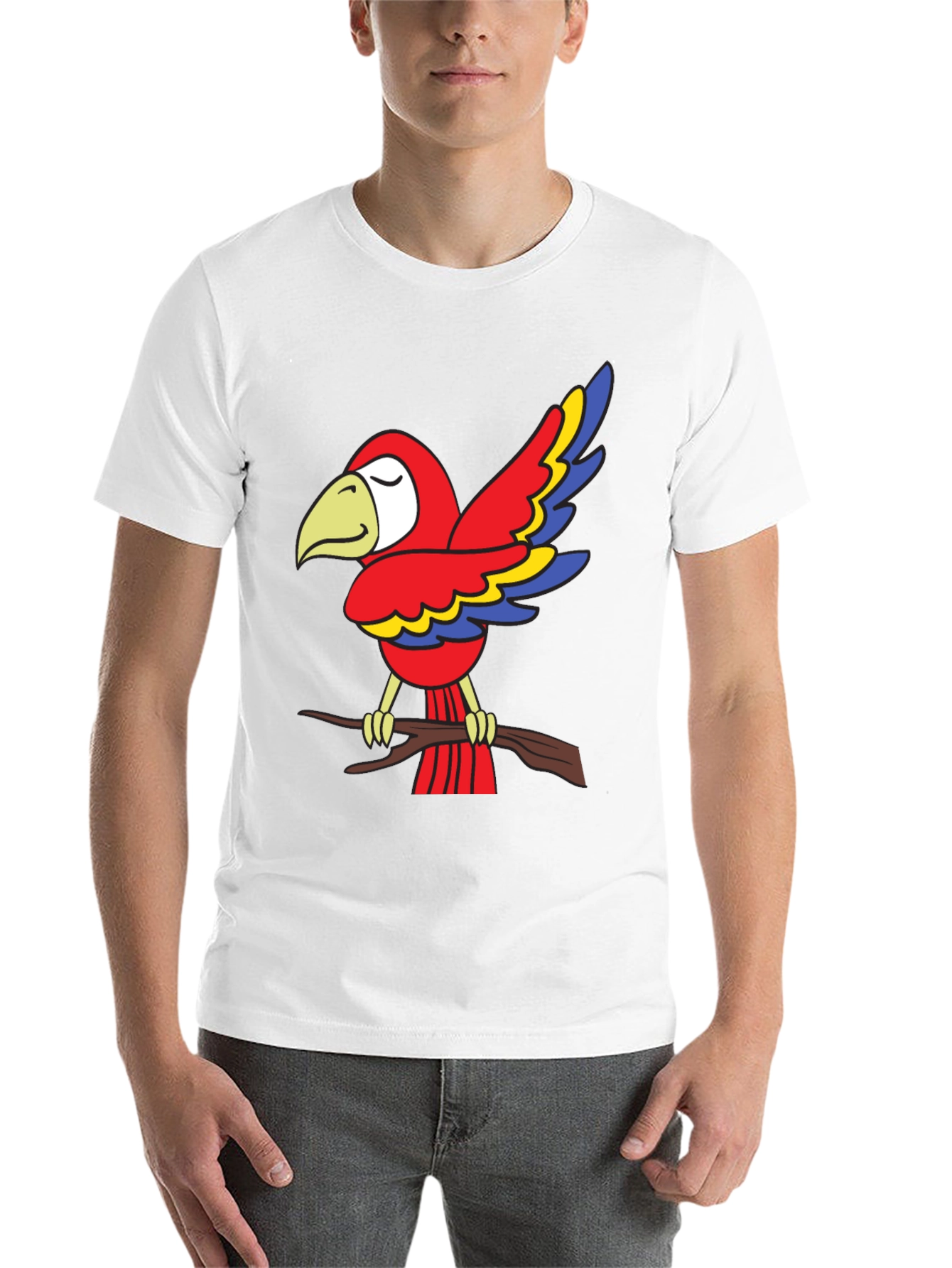 Black Parrot Graphic Tee - Bird Lover's T-Shirt view 14