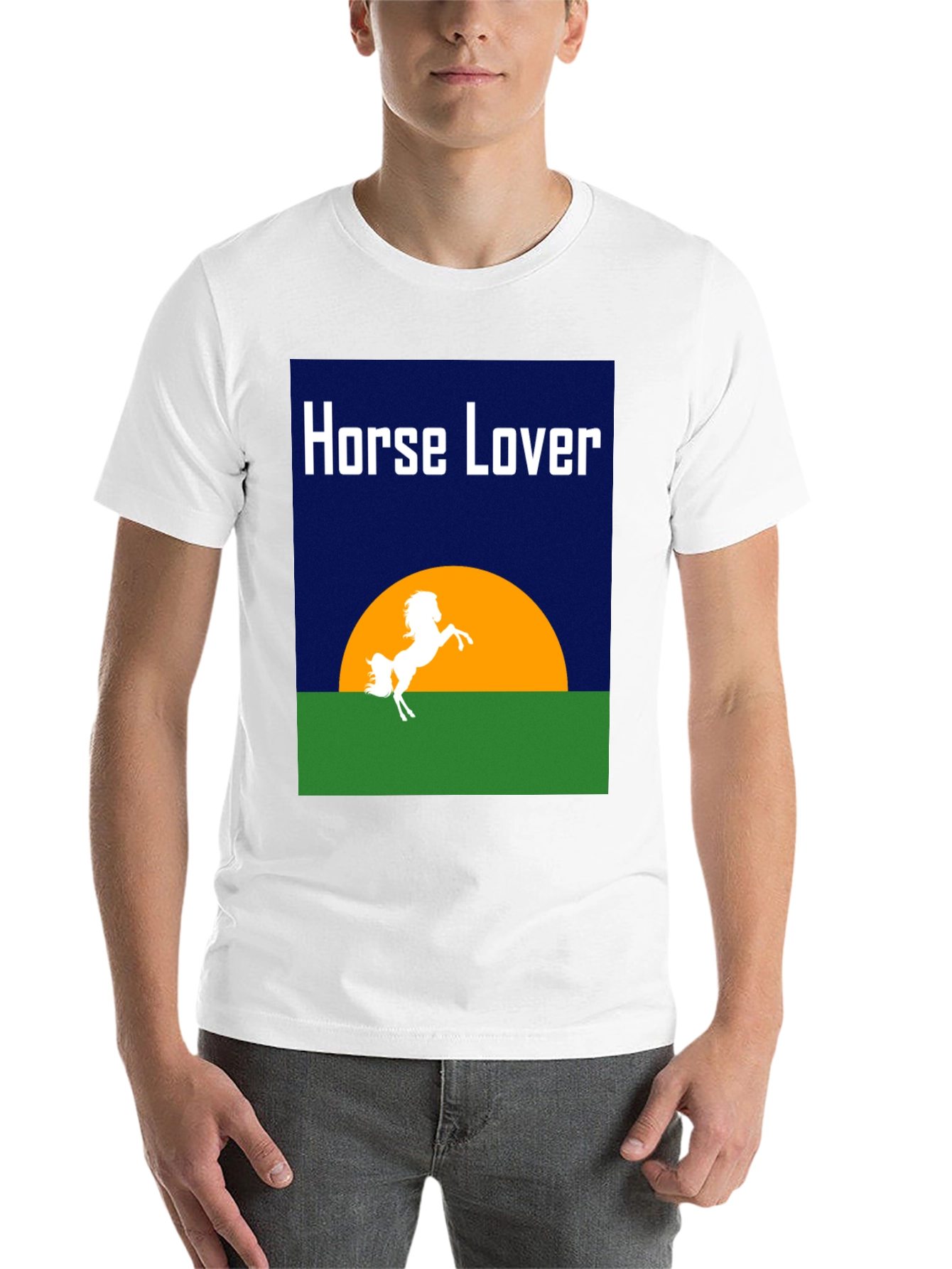 Black Horse Lover Graphic T-Shirt - Equestrian Design view 14