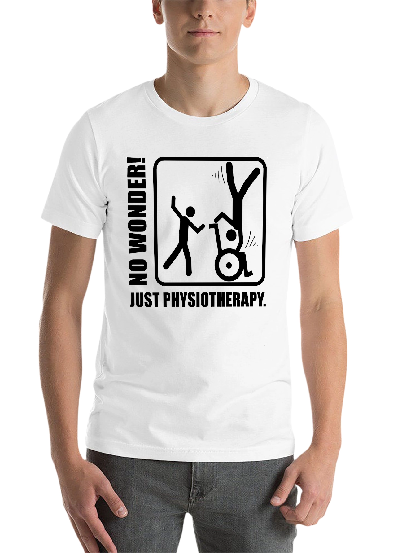 Black Physiotherapy Humor T-Shirt - Funny Graphic Tee view 14