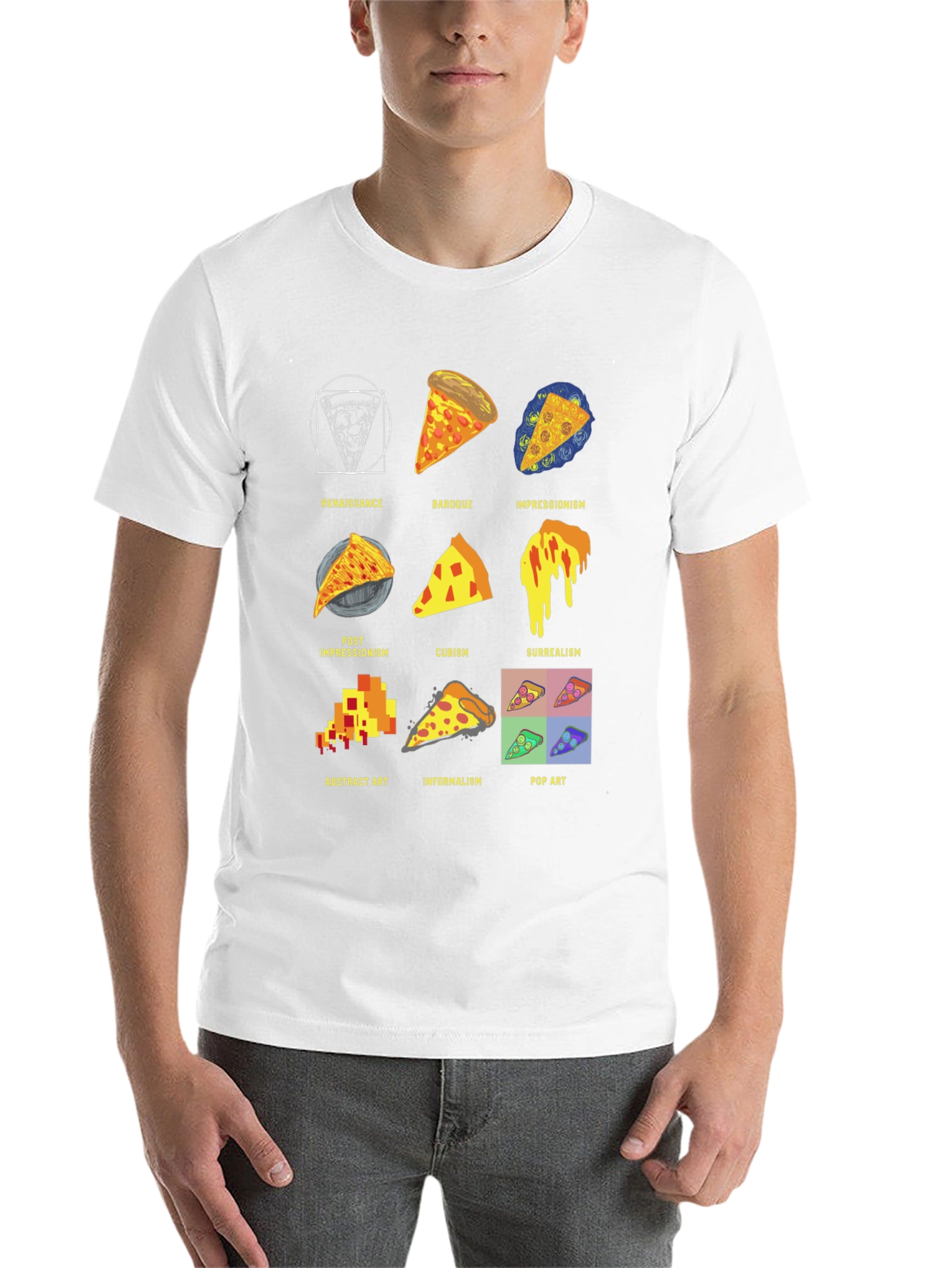 Pizza Art Styles T-Shirt: Renaissance to Pop Art! - 14