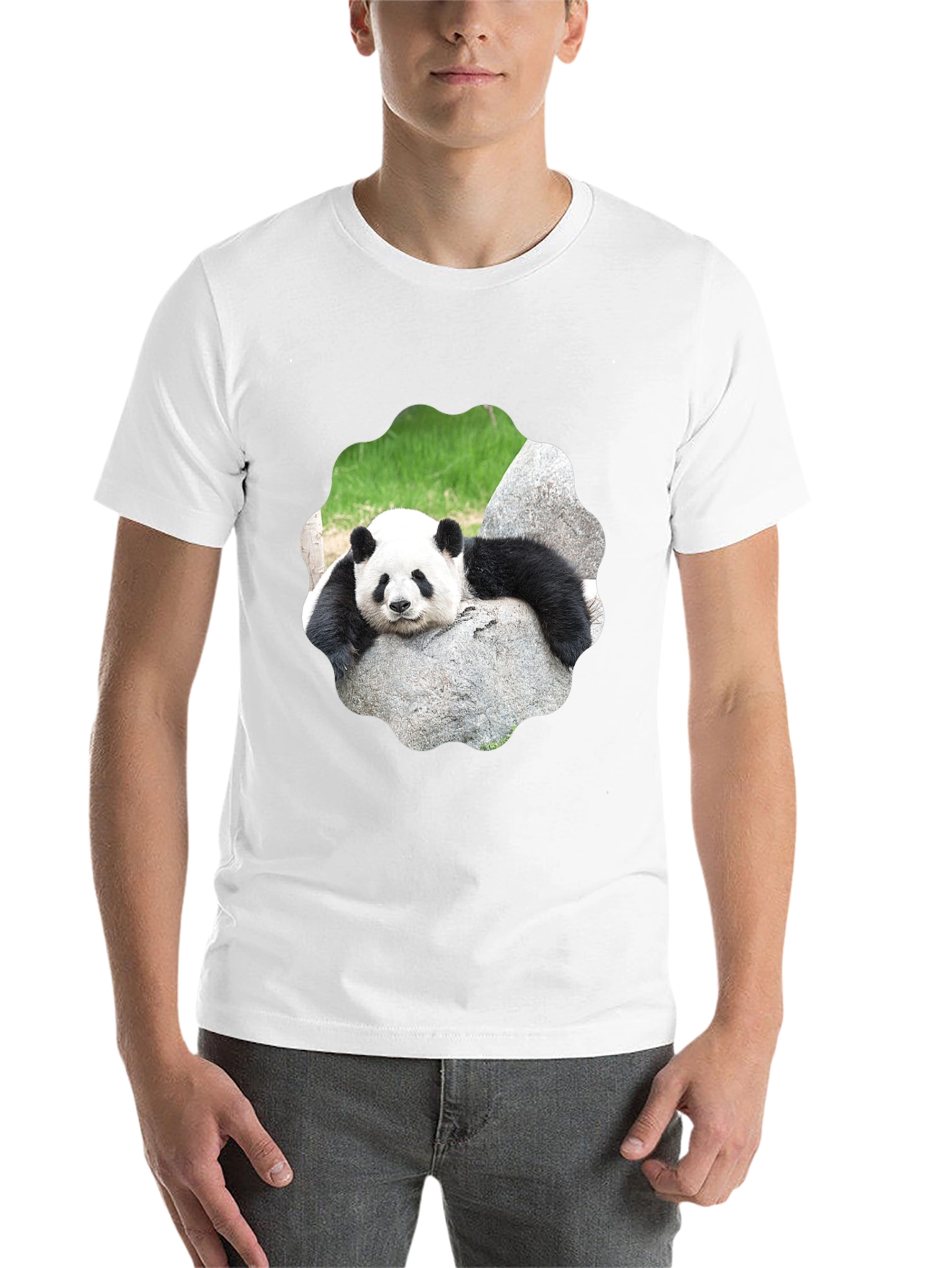 Black Panda Bear Graphic Tee - Cool Animal Lover Shirt view 14