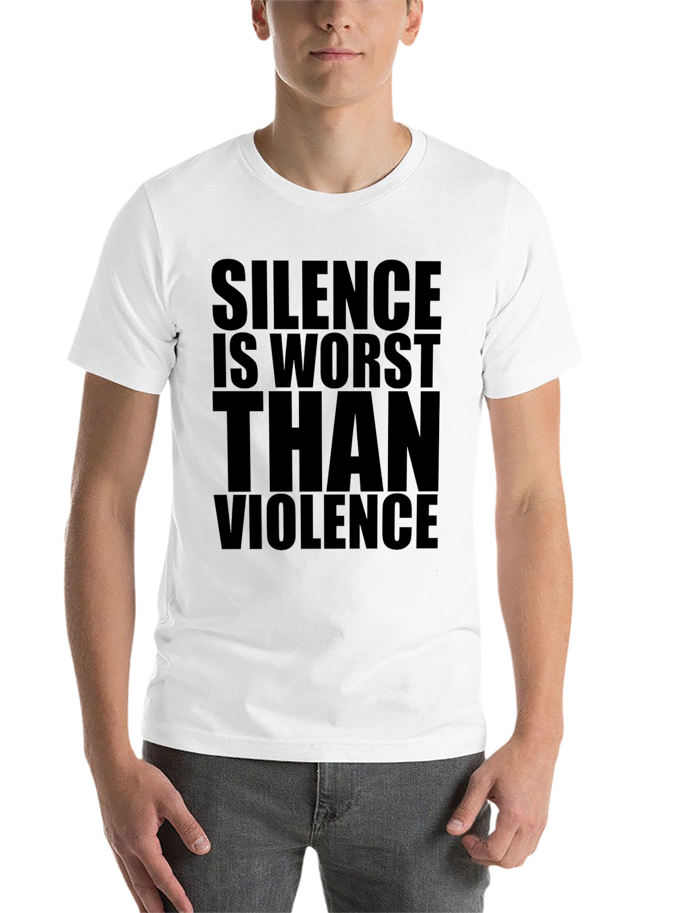 Black Silence Is Worst Than Violence Graphic Tee view 14
