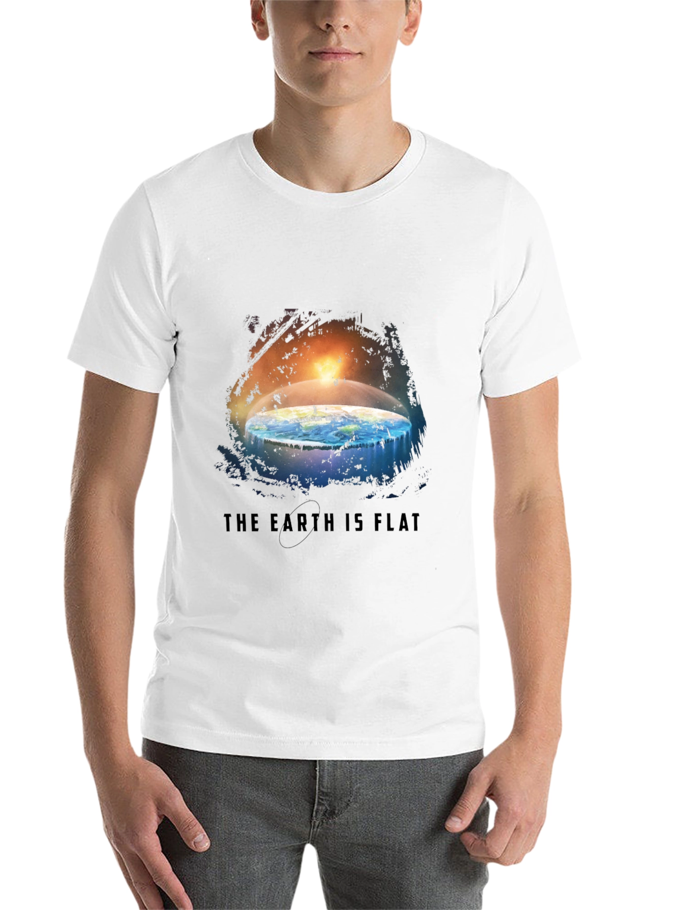 Black Flat Earth Graphic Tee view 14